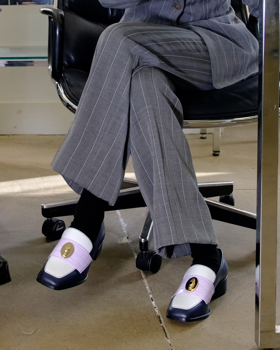 NONO - Loafers - Tricolore Navy - Lilac