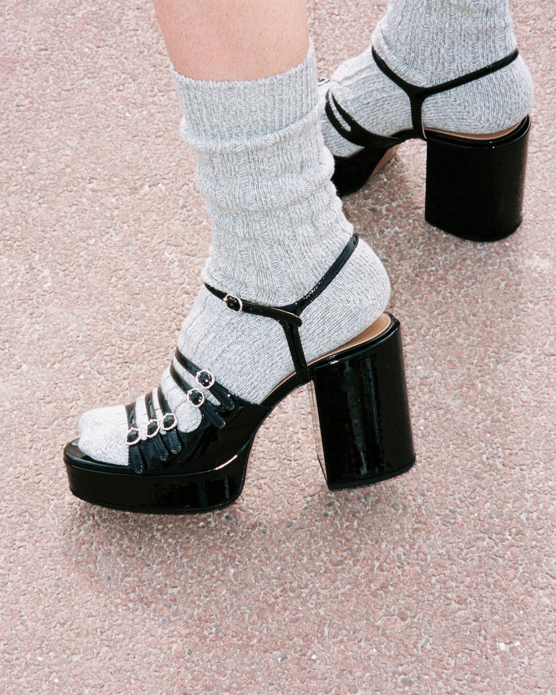 FRENCHKISS- Sandals - Patent Black