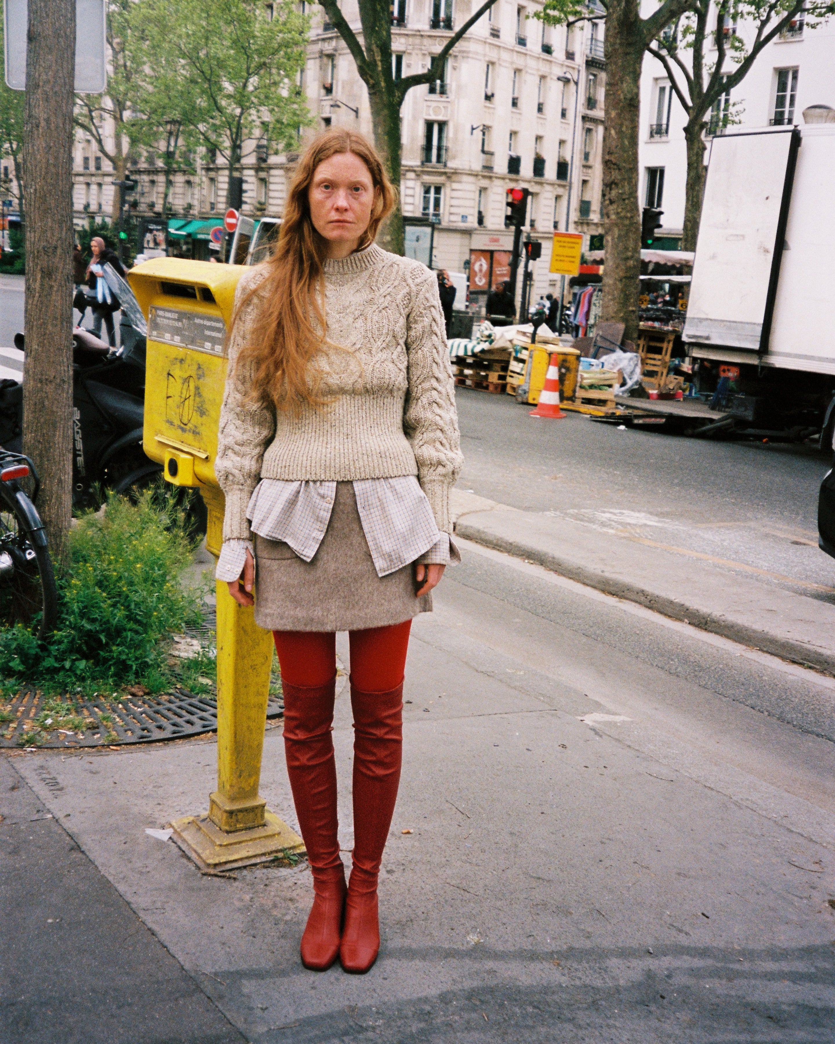 WHISPER - Over the knee boots - Red