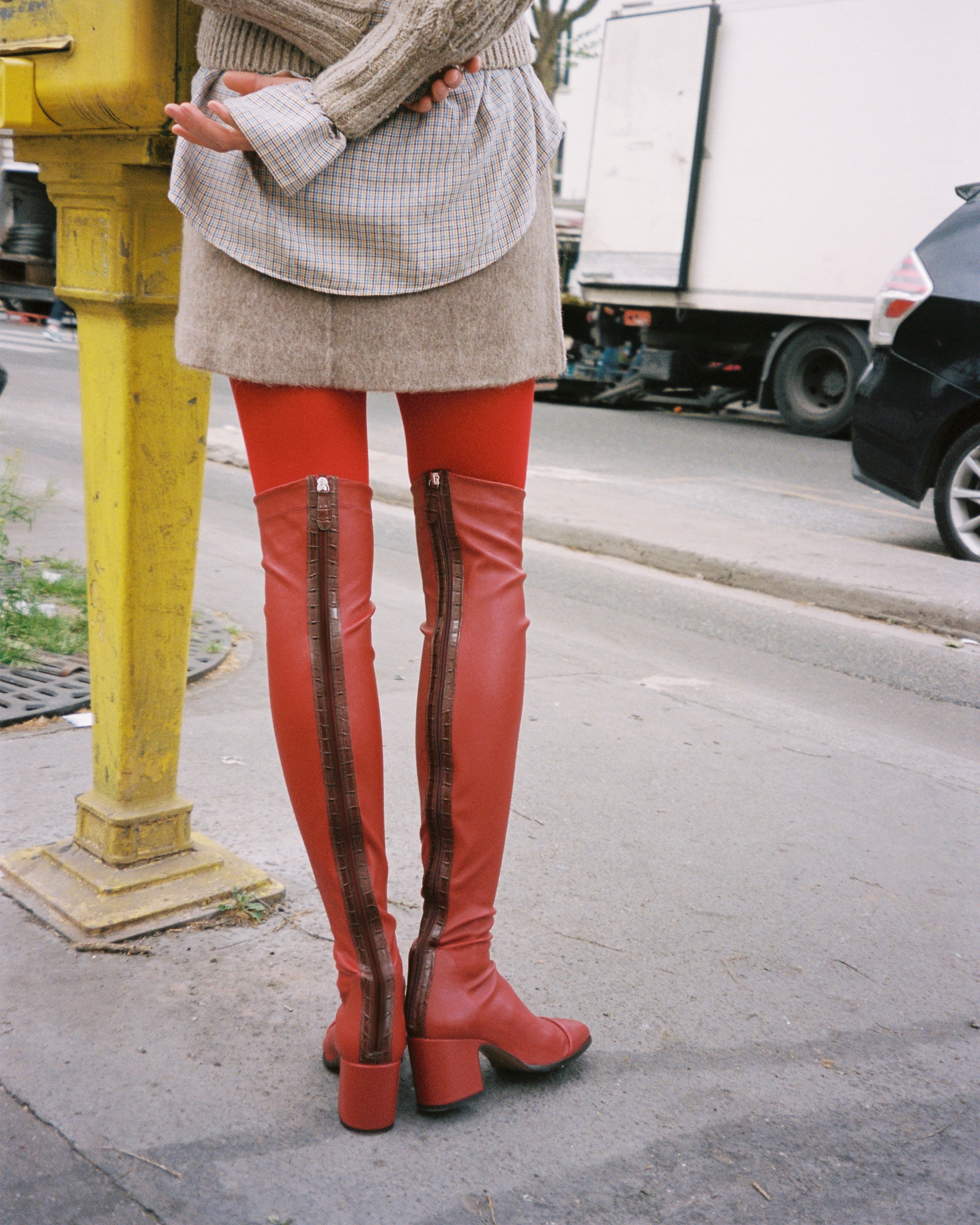 WHISPER - Over the knee boots - Red