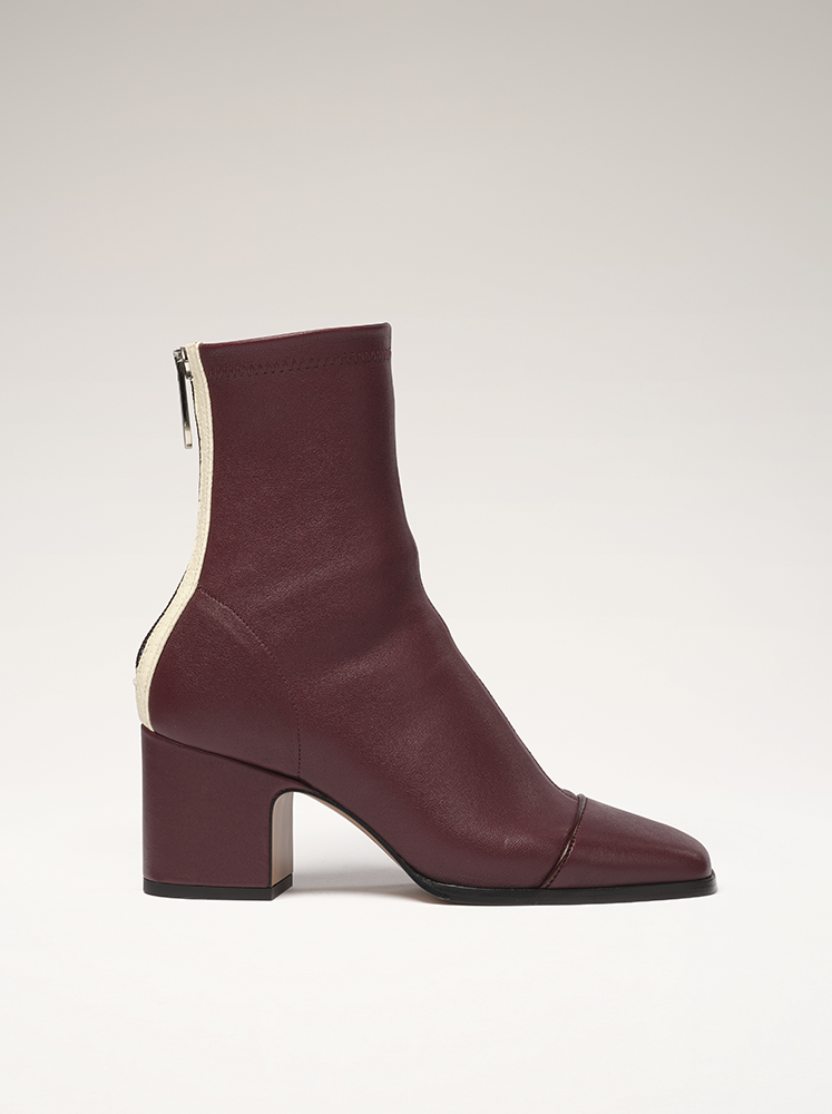 Bottines couleur prune hotsell
