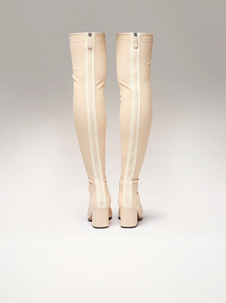 WHISPER - Over the knee boots - Pompeii White