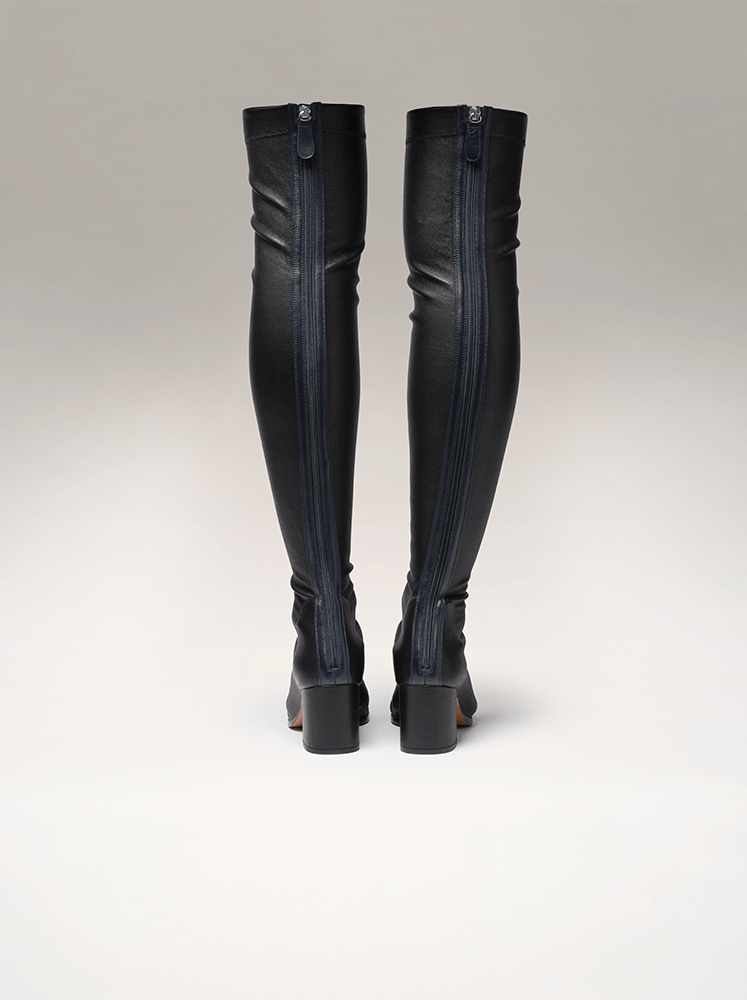 WHISPER - Cuissardes - Noir Bottes Nomasei