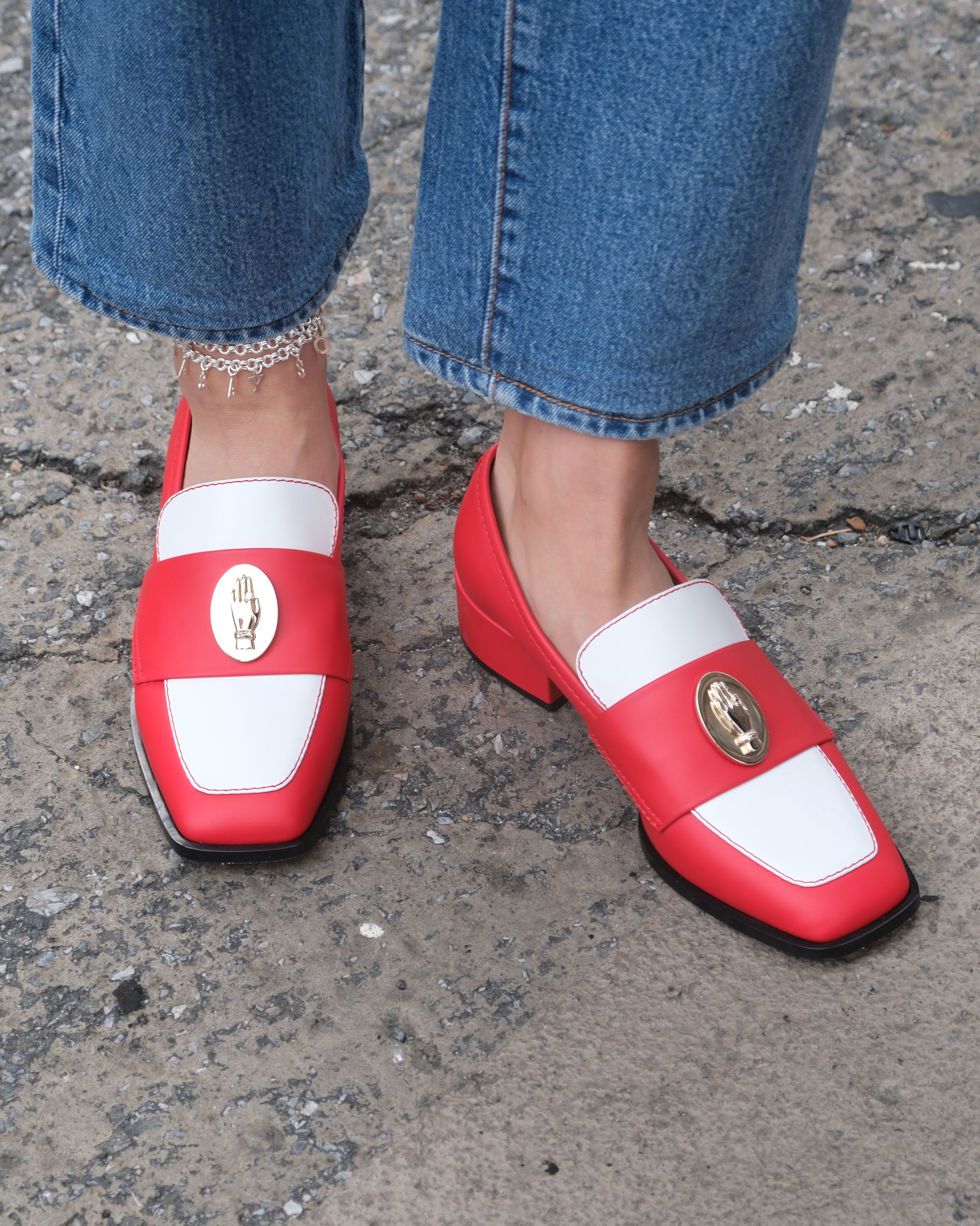 (NOMASEI)ᴿᴱᴰ : NONO - Loafers - Red