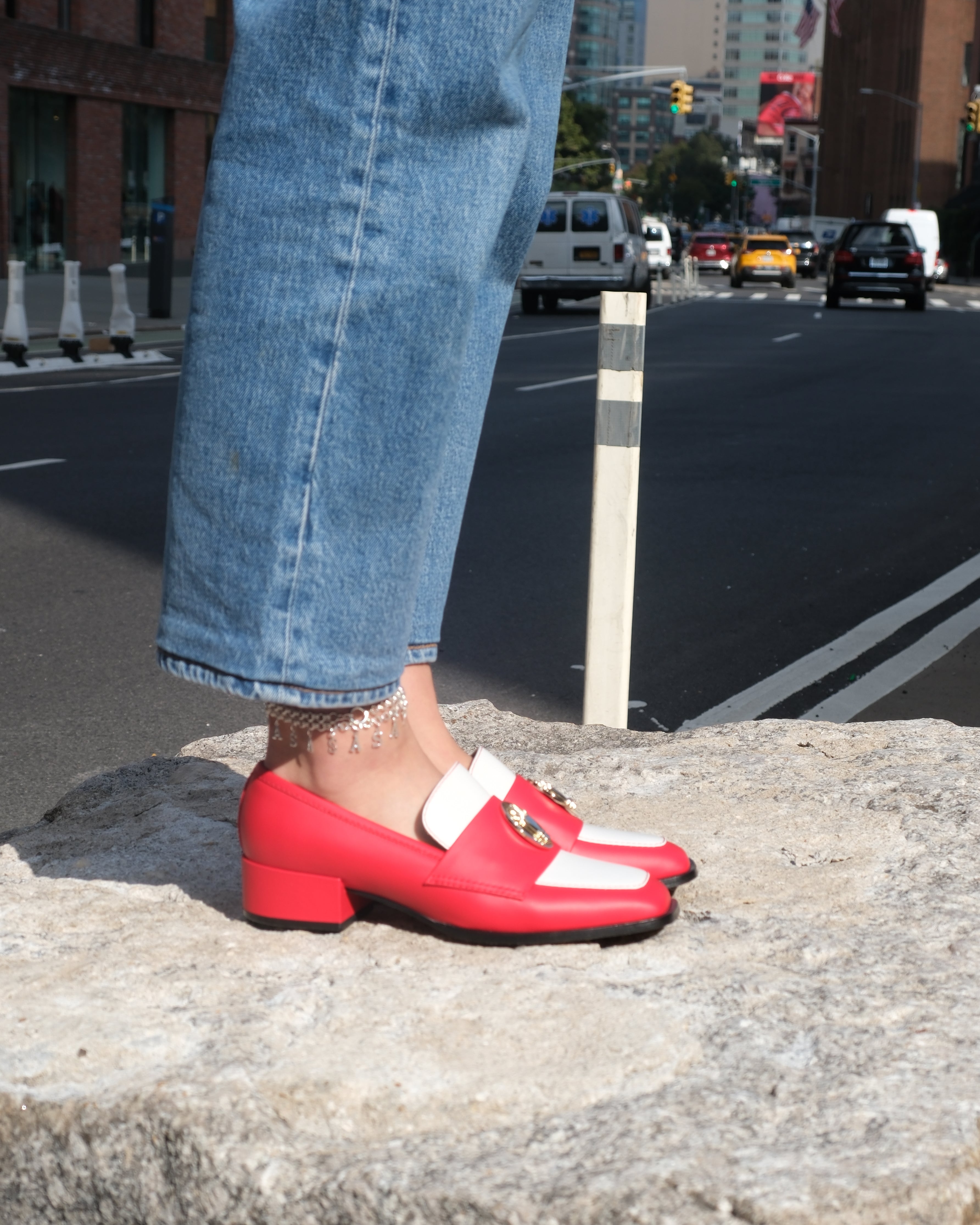 (NOMASEI)ᴿᴱᴰ : NONO - Loafers - Red