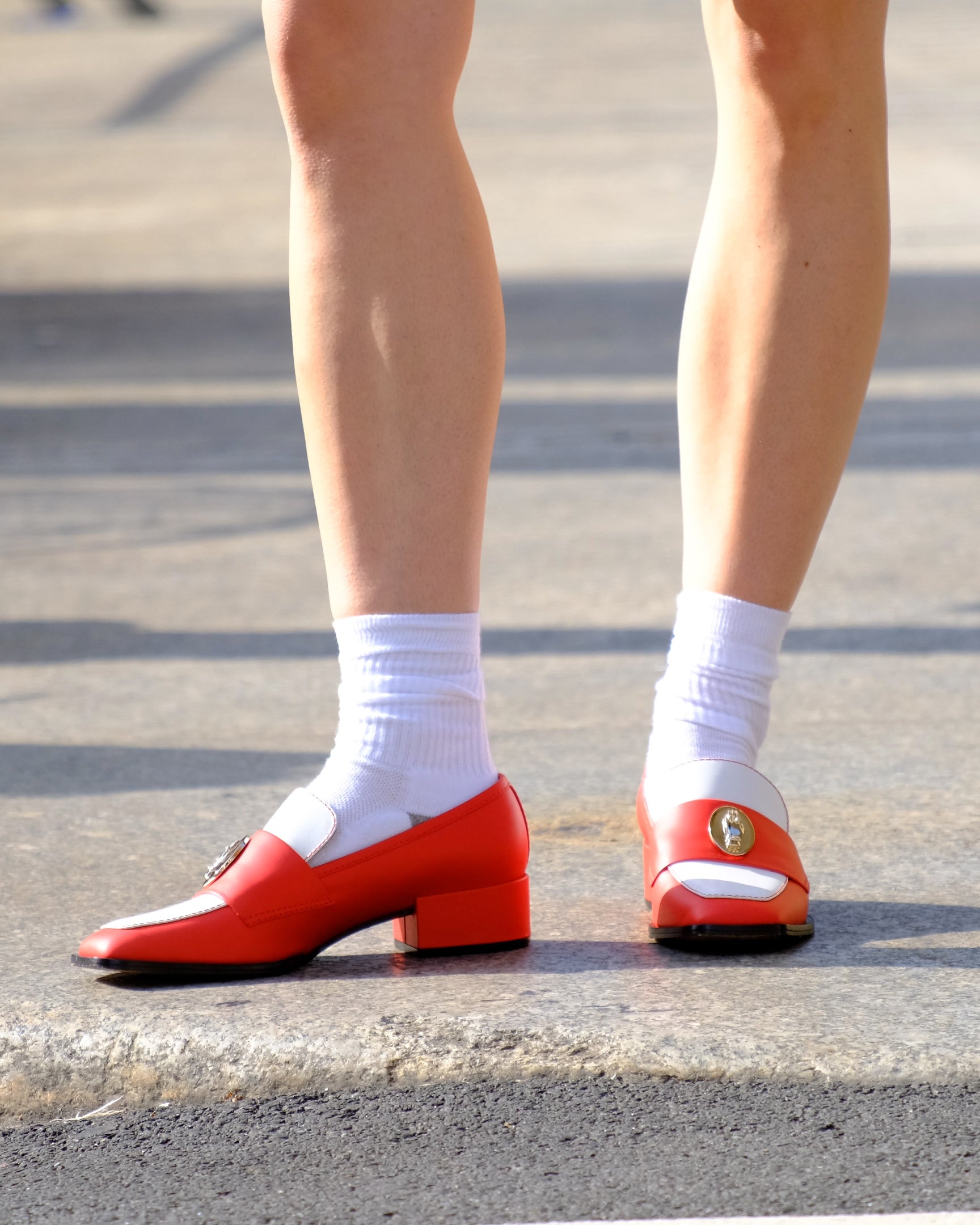 (NOMASEI)ᴿᴱᴰ : NONO - Loafers - Red