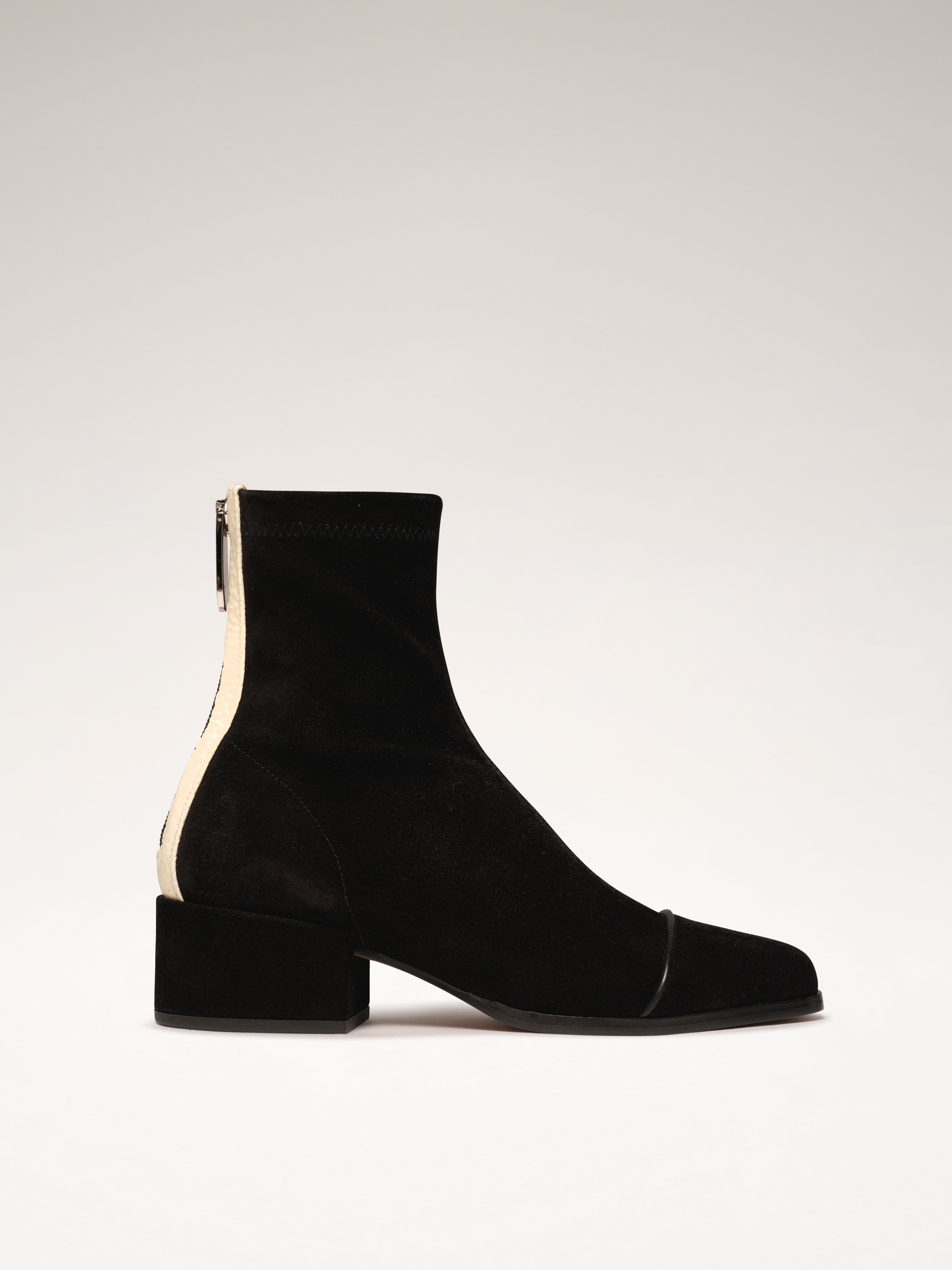 STRADA - Bottines - Suède Noir