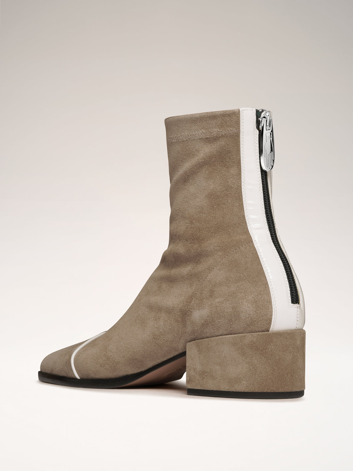 STRADA - Bottines - Suède Greige