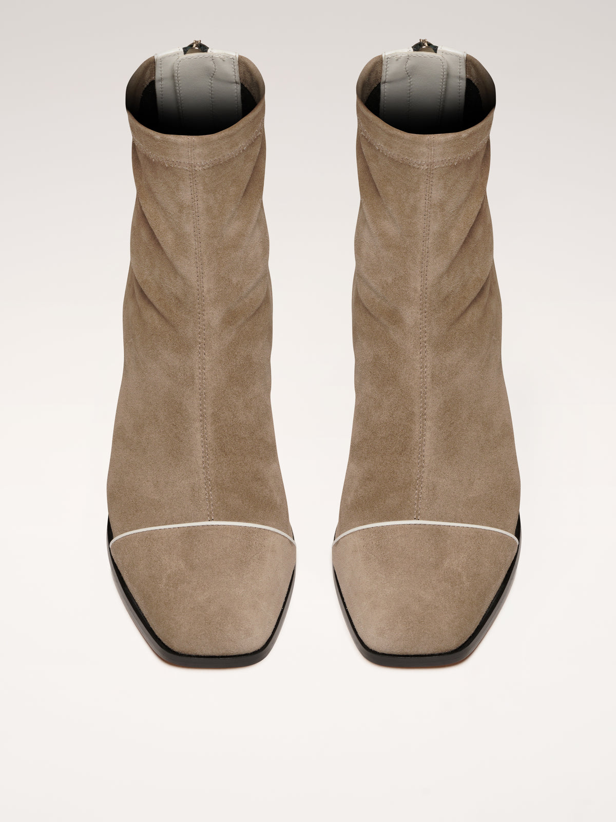 STRADA - Bottines - Suède Greige
