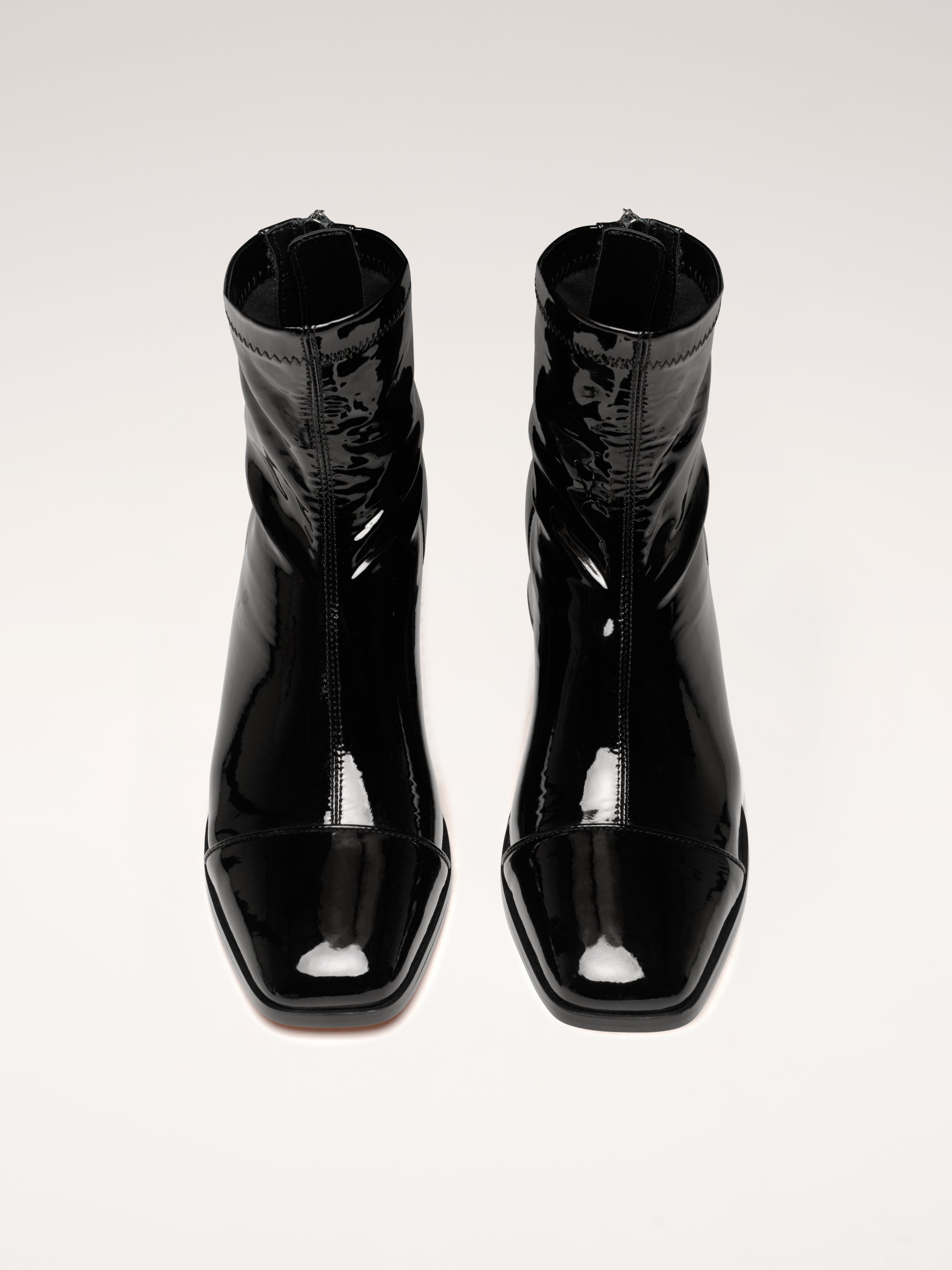 STRADA - Ankle Boots - Patent Black