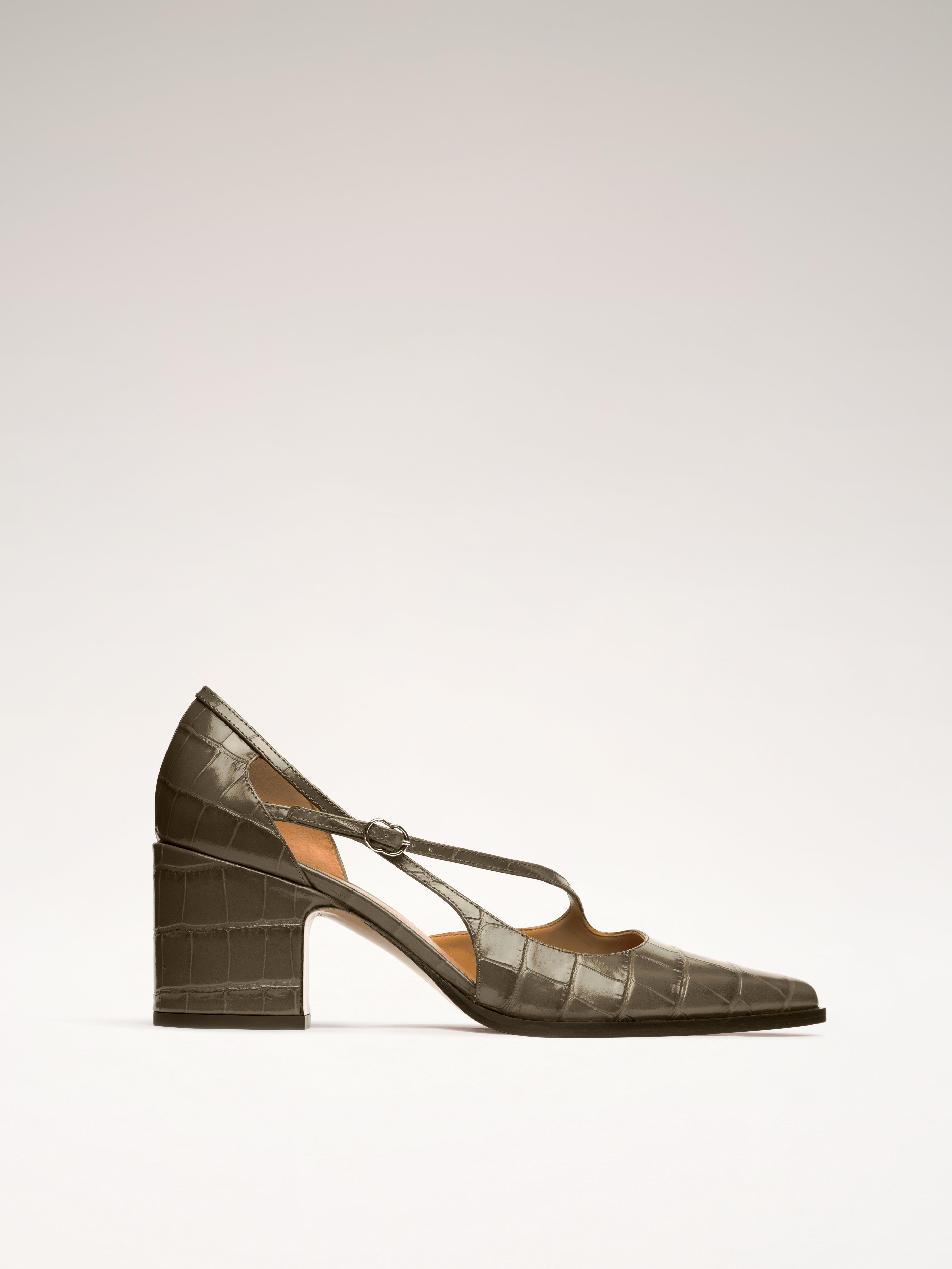 THEOFFICE - Escarpins - Embossées Kaki