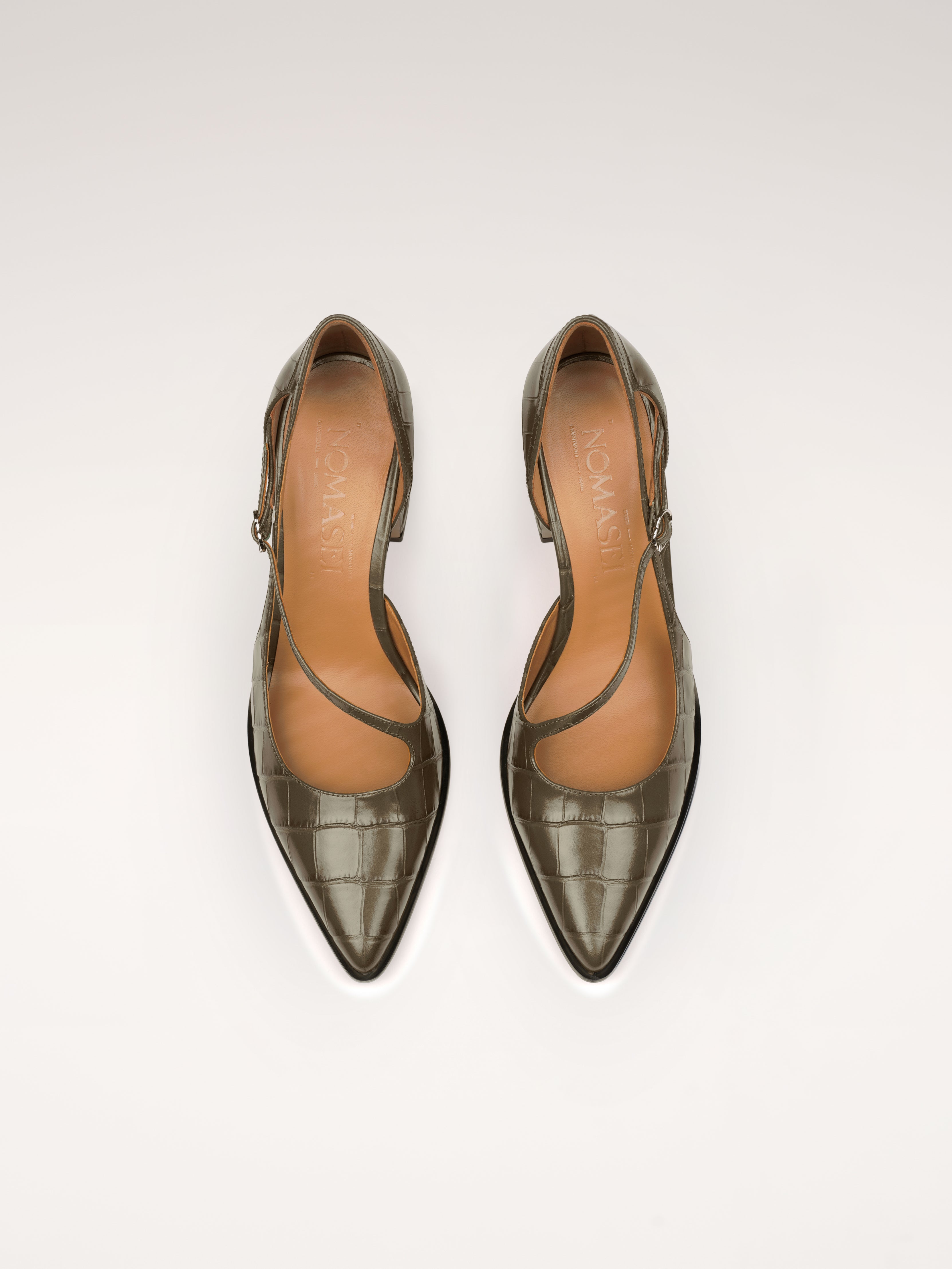 THEOFFICE - Escarpins - Embossées Kaki