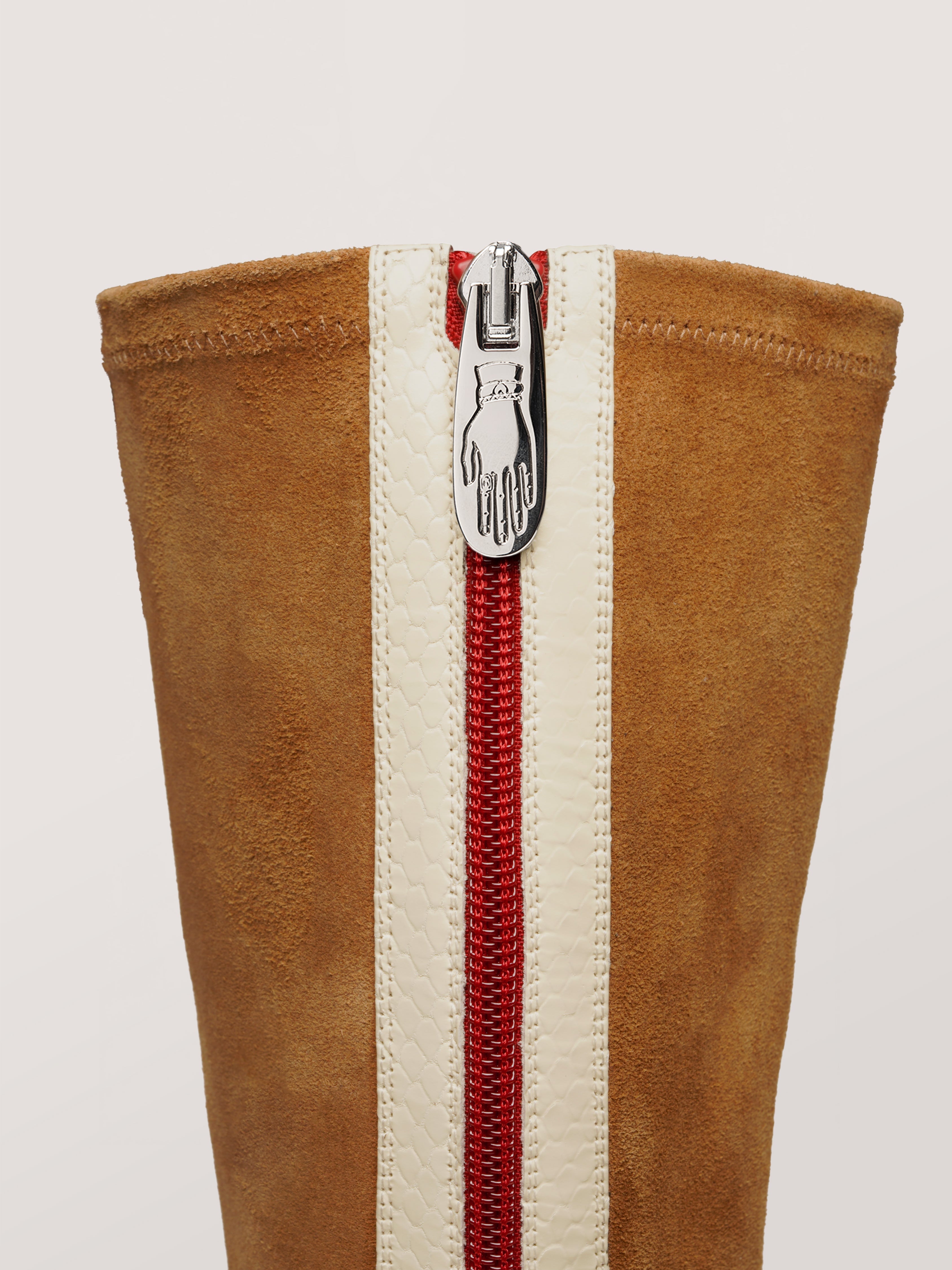 TWIST - Bottes - Suède Cognac Bottes Nomasei