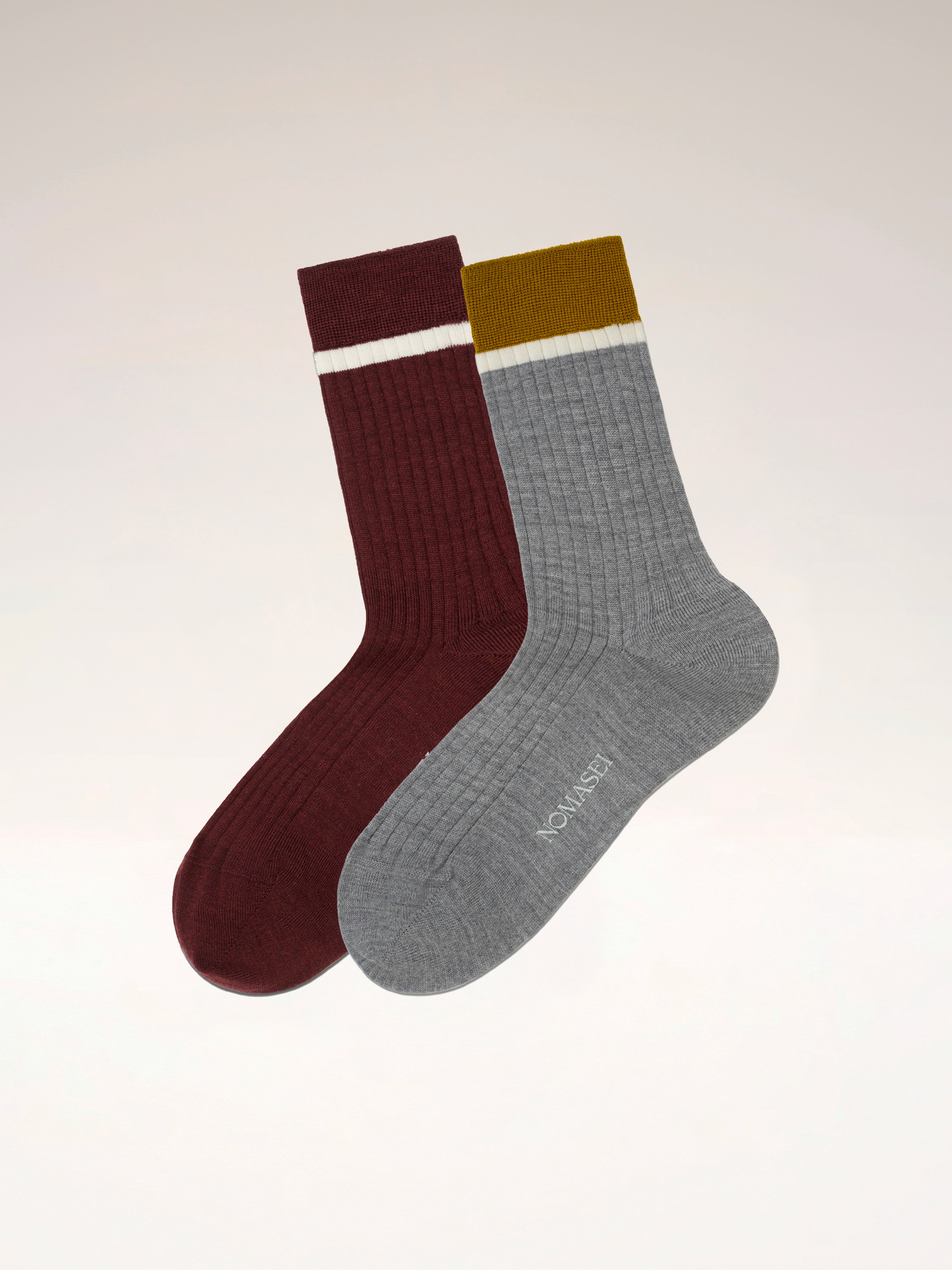 Pack 2 paires chaussettes - SIDNEY - Laine Mérinos Bundle Nomasei