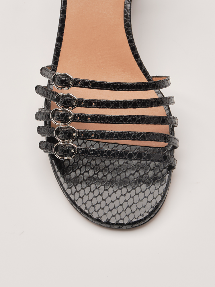 BELLE DE JOUR - Sandales - Embossées Noir