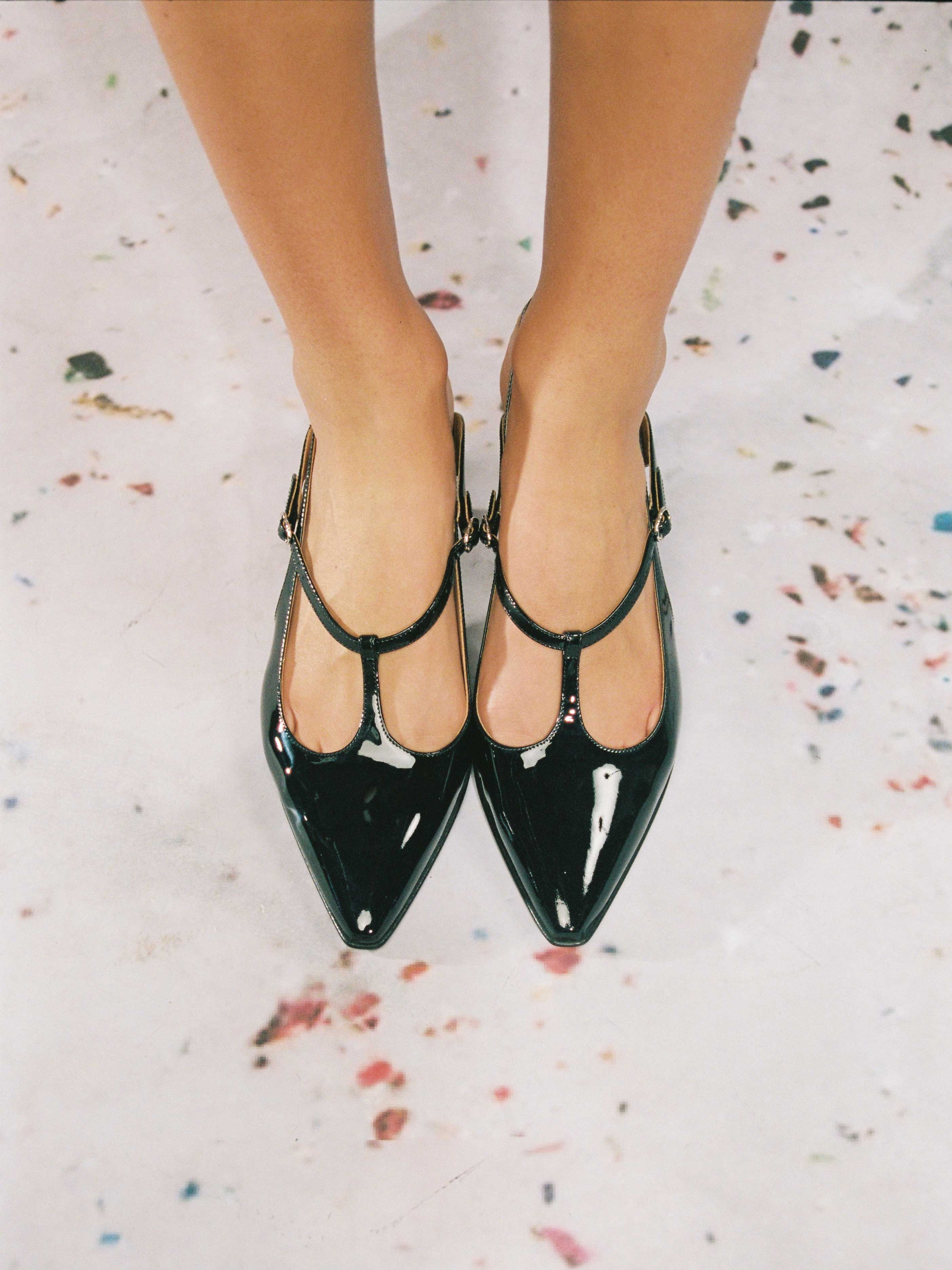 SILENCIO - Escarpins - Verni Noir