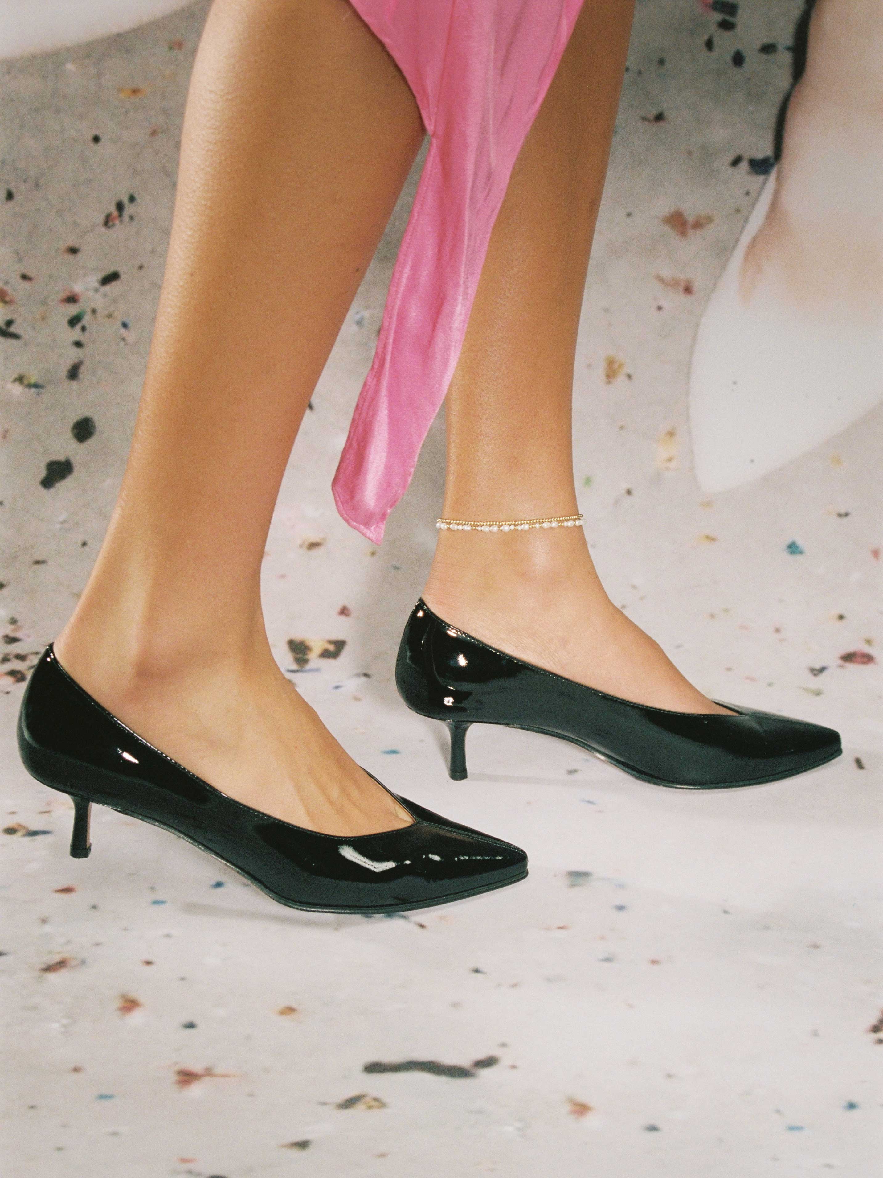 PALACE - Escarpins - Verni Noir