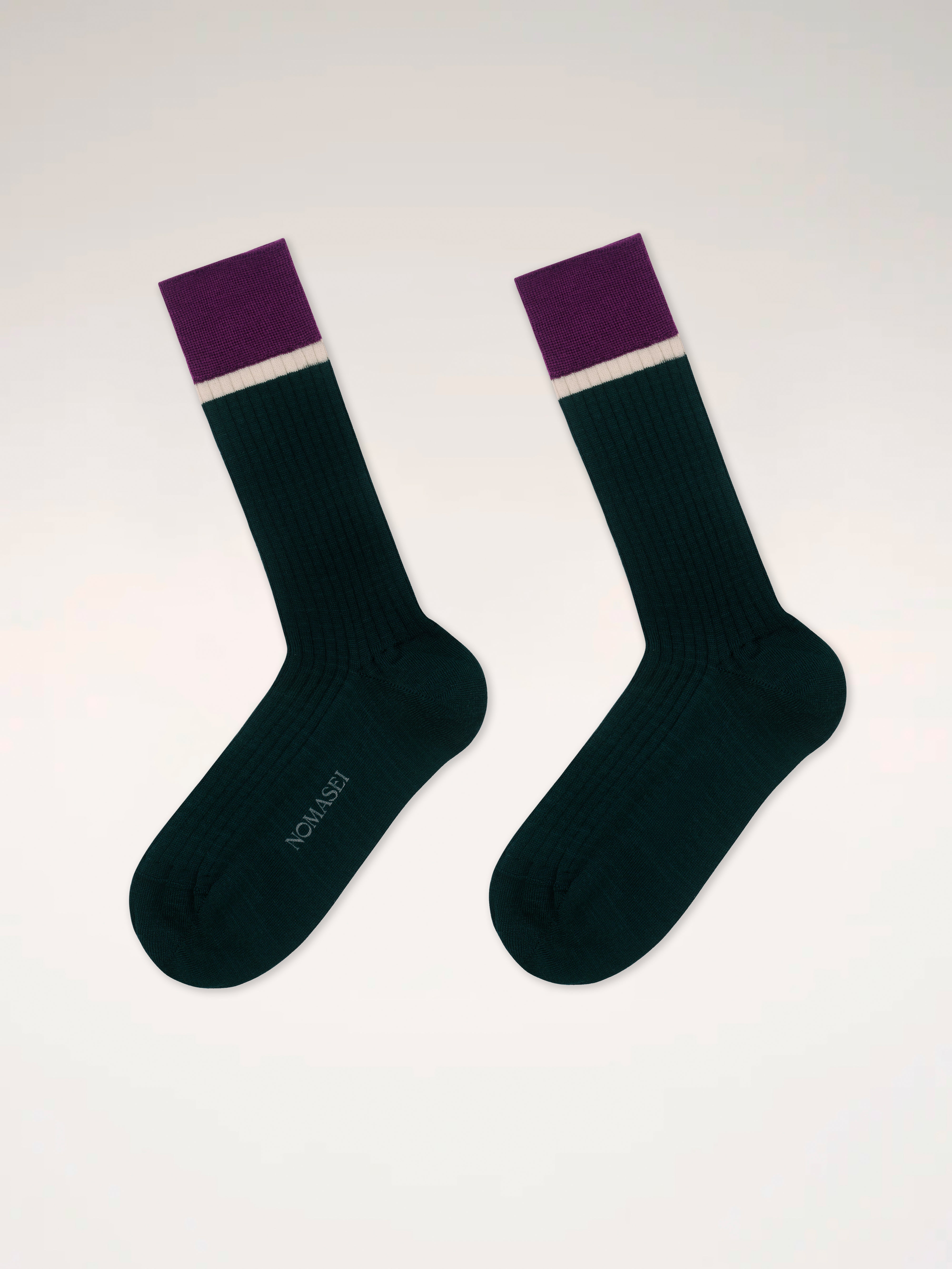 SIDNEY - Chaussettes Laine Mérinos - Vert Forêt