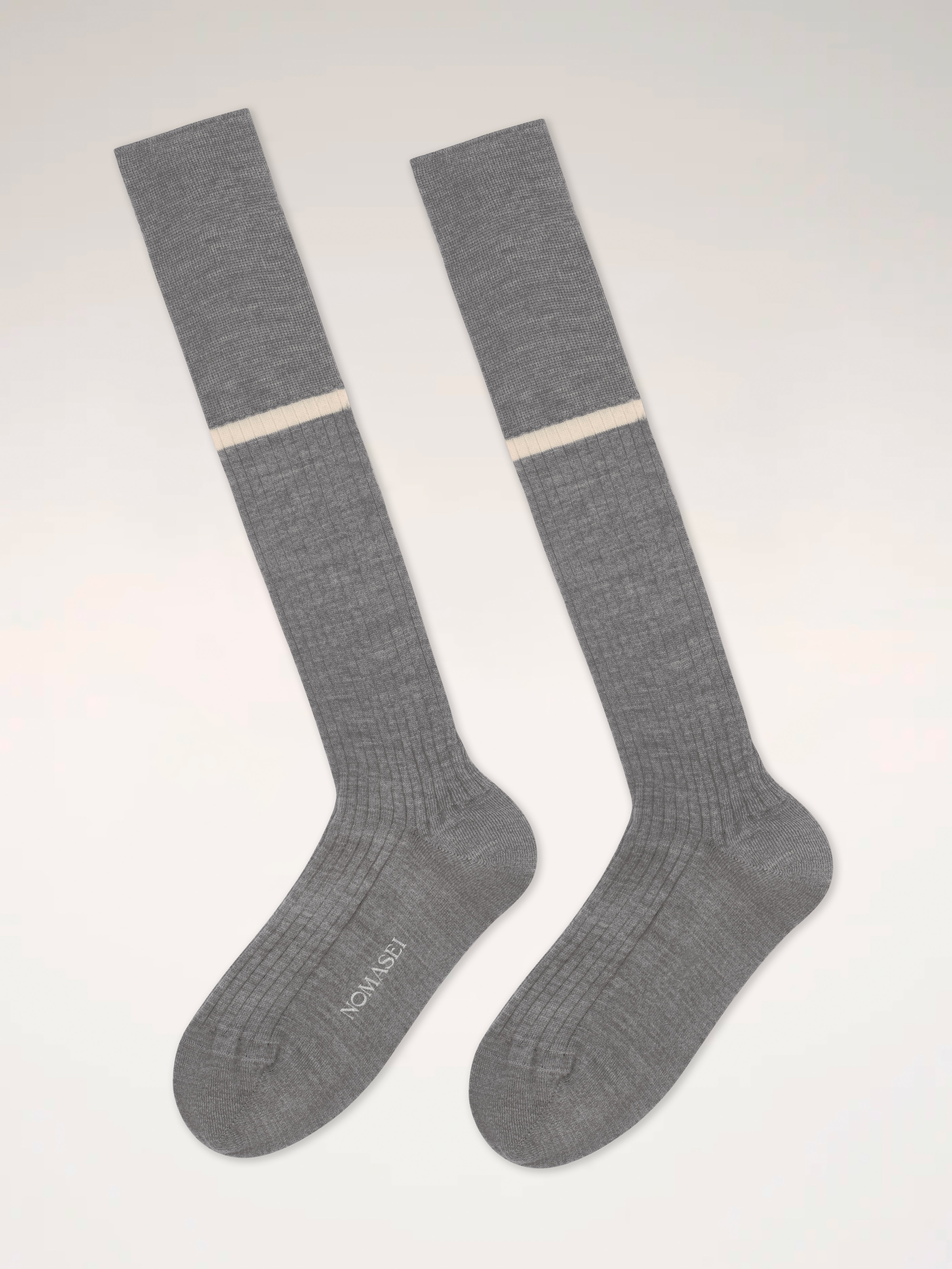 PALAZZO - Chaussettes Laine Mérinos - Concrete