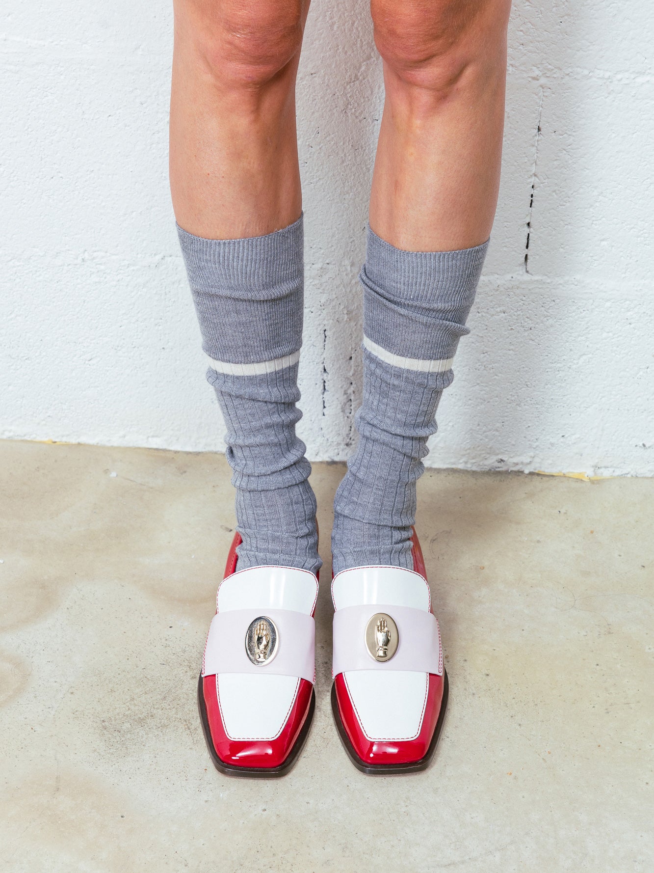 NONO - Loafers - Tricolore Patent Cherry-Marshmallow