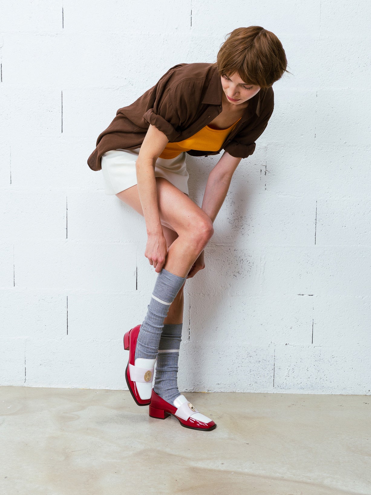 NONO - Loafers - Tricolore Patent Cherry-Marshmallow