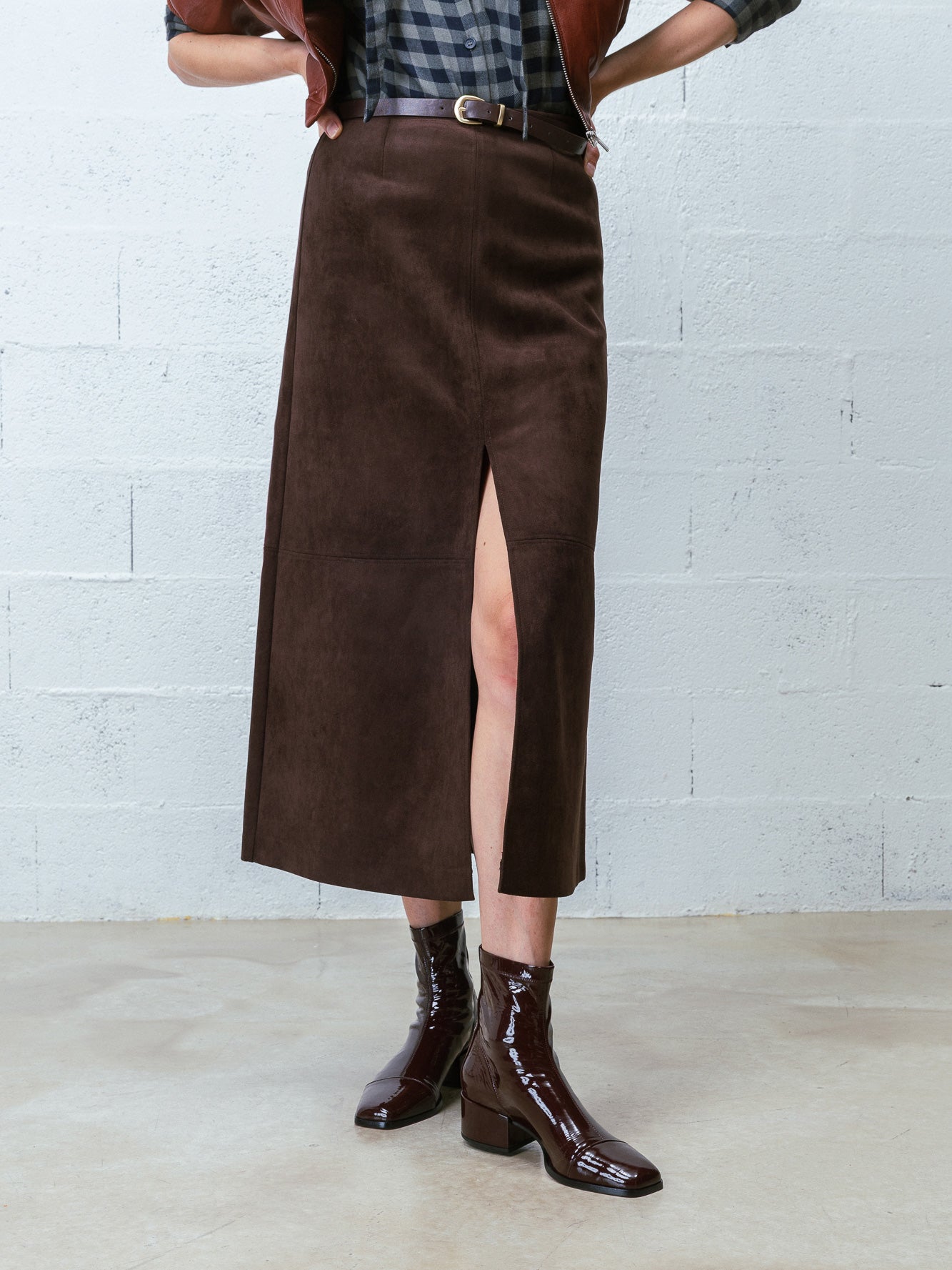 STRADA - Ankle Boots - Patent Burgundy