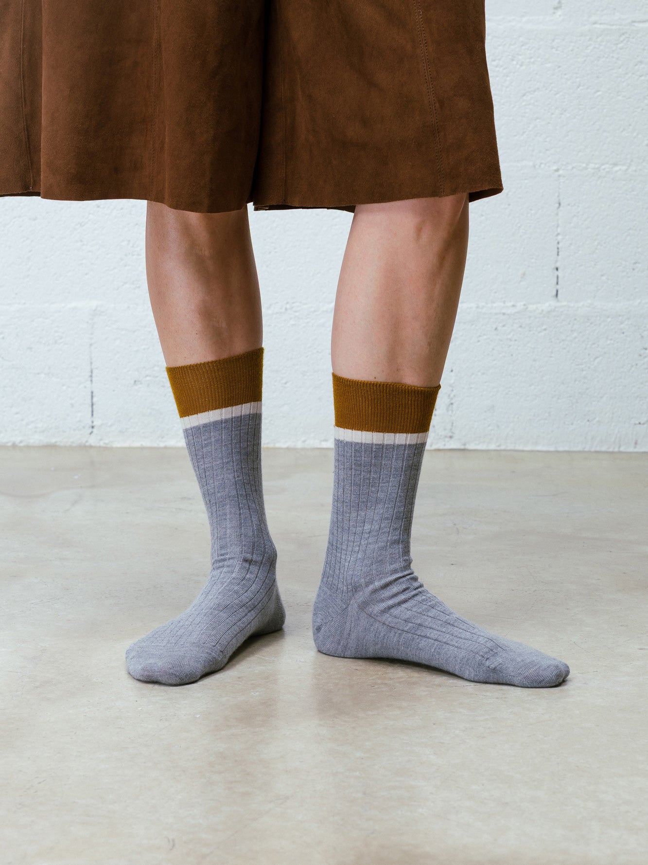 SIDNEY - Chaussettes Laine Mérinos - Concrete