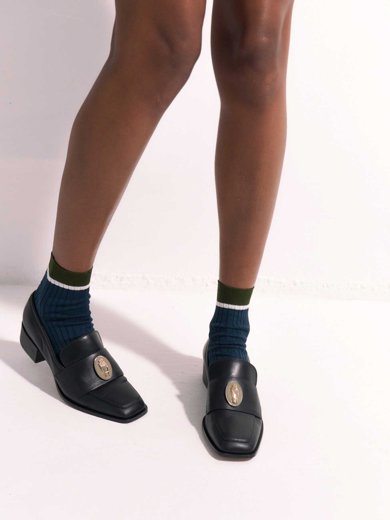 【G-RAP】 Nono Brown - Tha Londonero NONO - Loafers - Tricolor Chocolate - Mustard