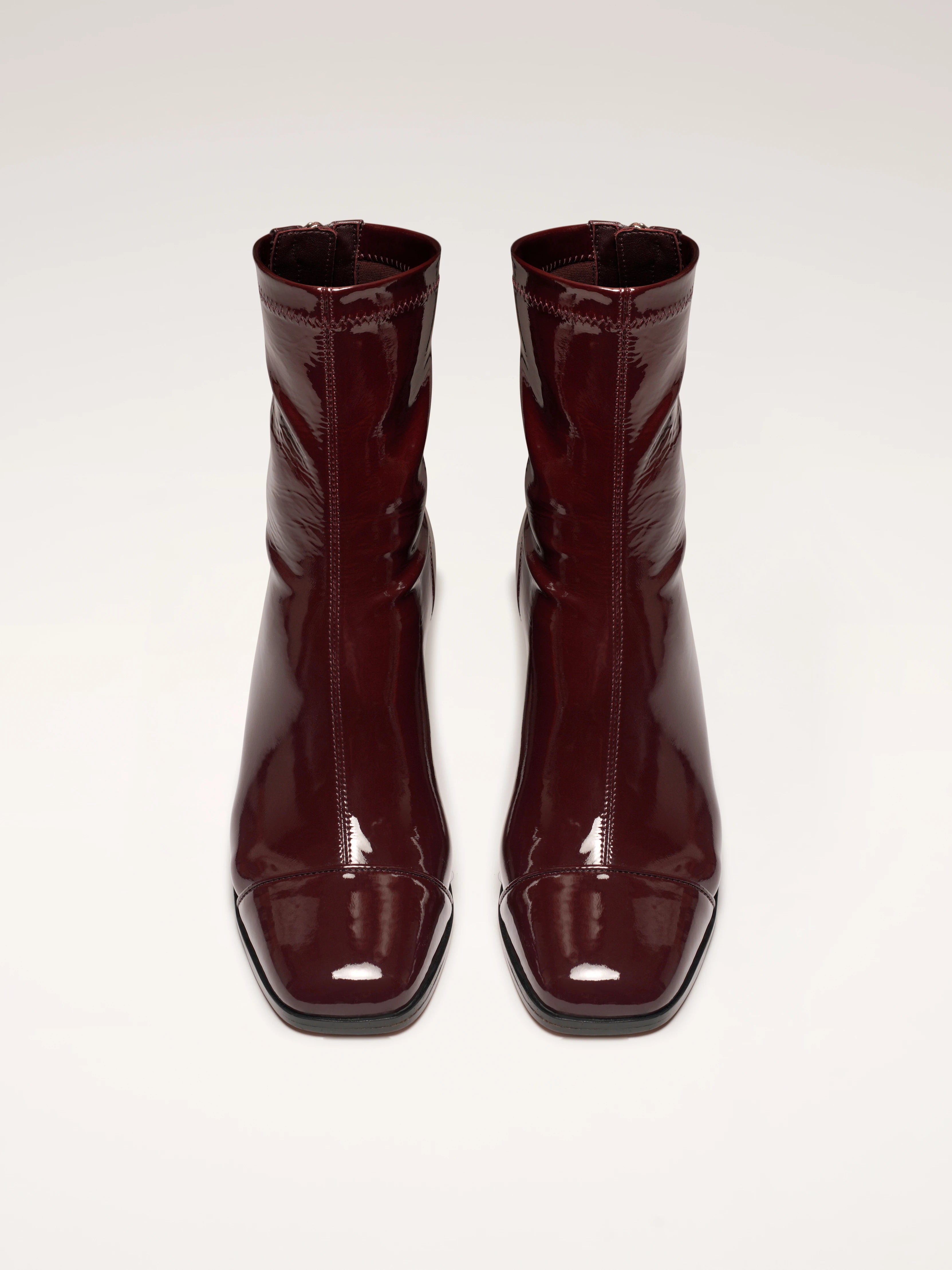 ARIA - Bottines - Verni Stretch Bordeaux