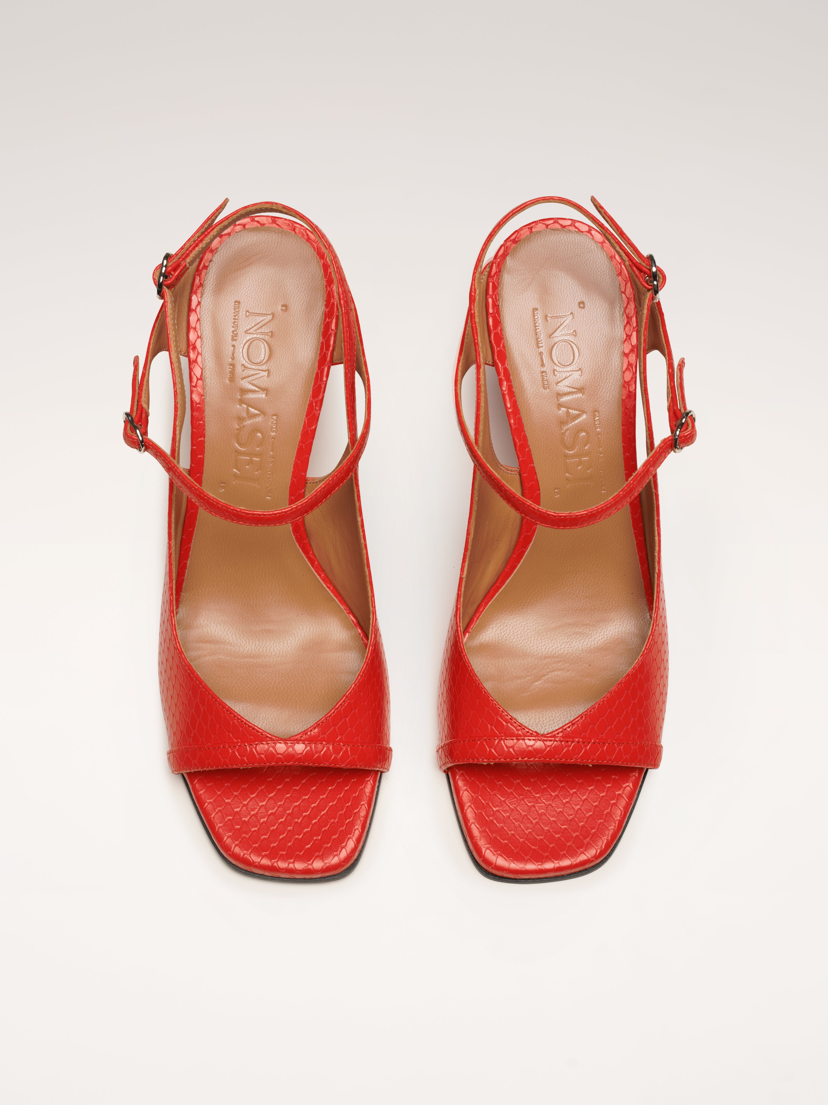 BEFORESUNRISE - Sandales - Embossées Orange-Rouge