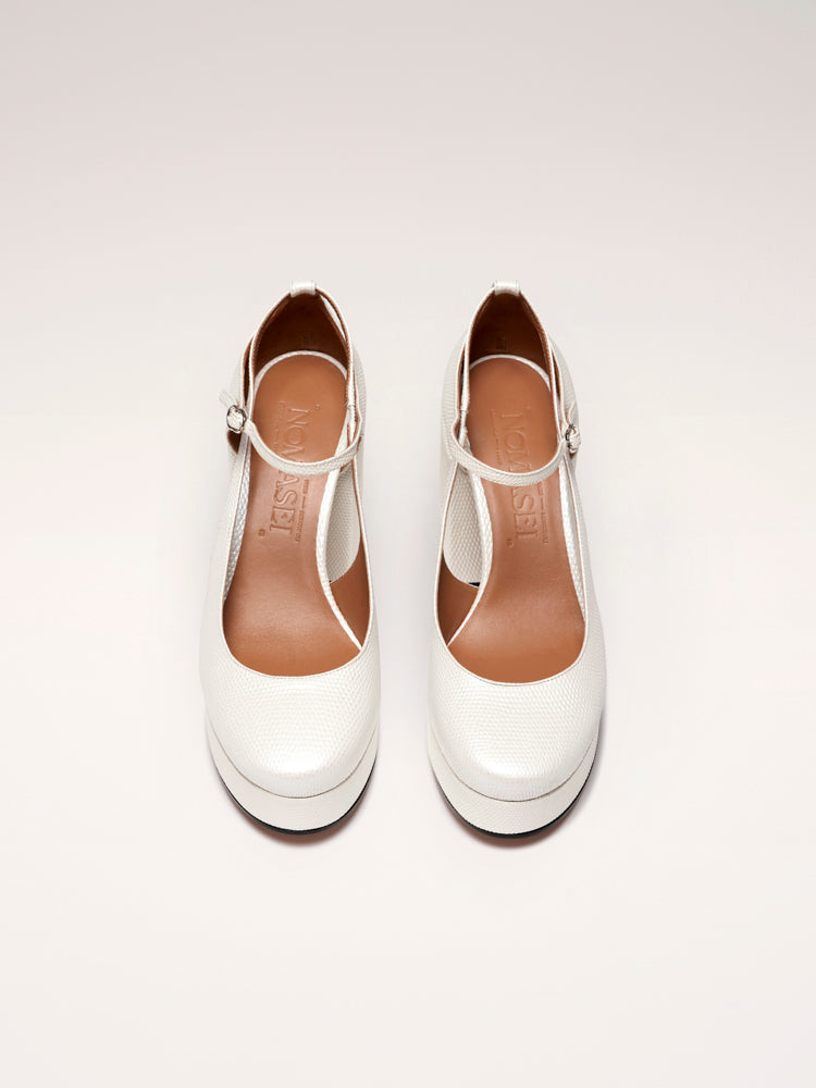 DOYOU - Pumps - Embossed White