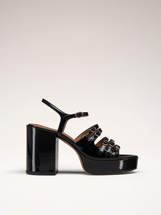 FRENCHKISS- Sandals - Patent Black