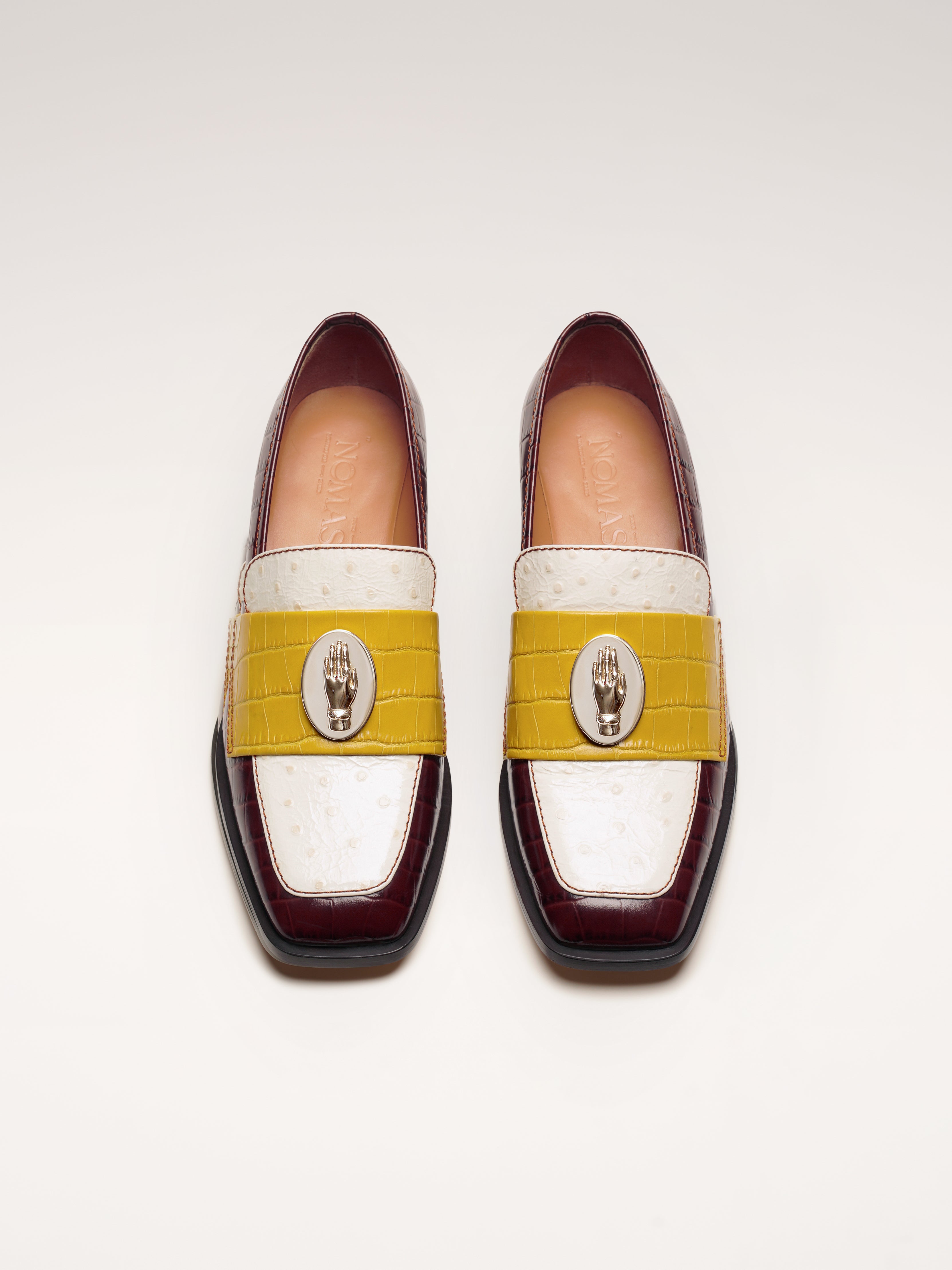 NONO - Mocassins - Tricolore Chocolat - Moutarde