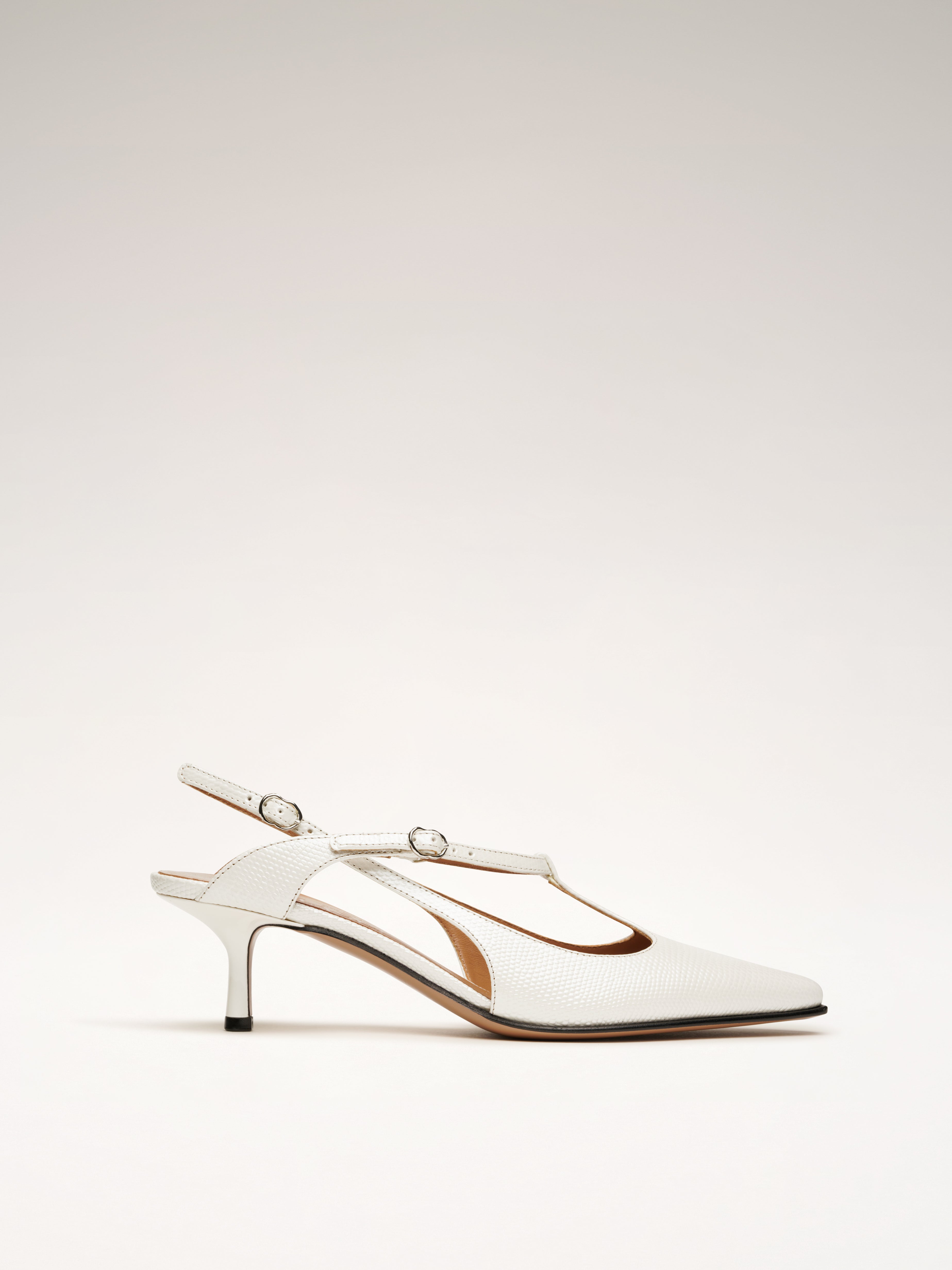 SILENCIO - Pumps - Embossed White