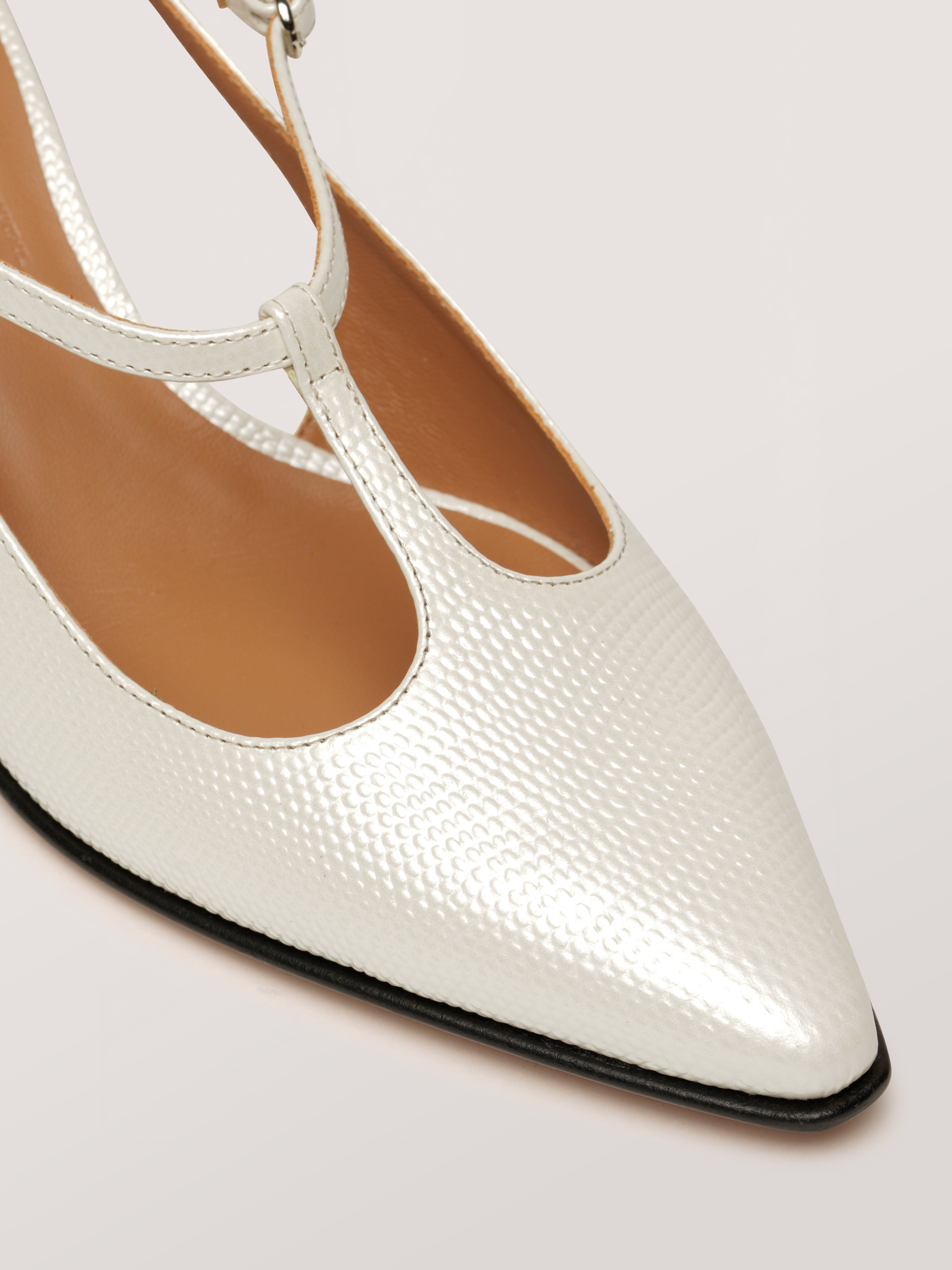 ペコ　ホワイトS SILENCIO - Pumps - Embossed White