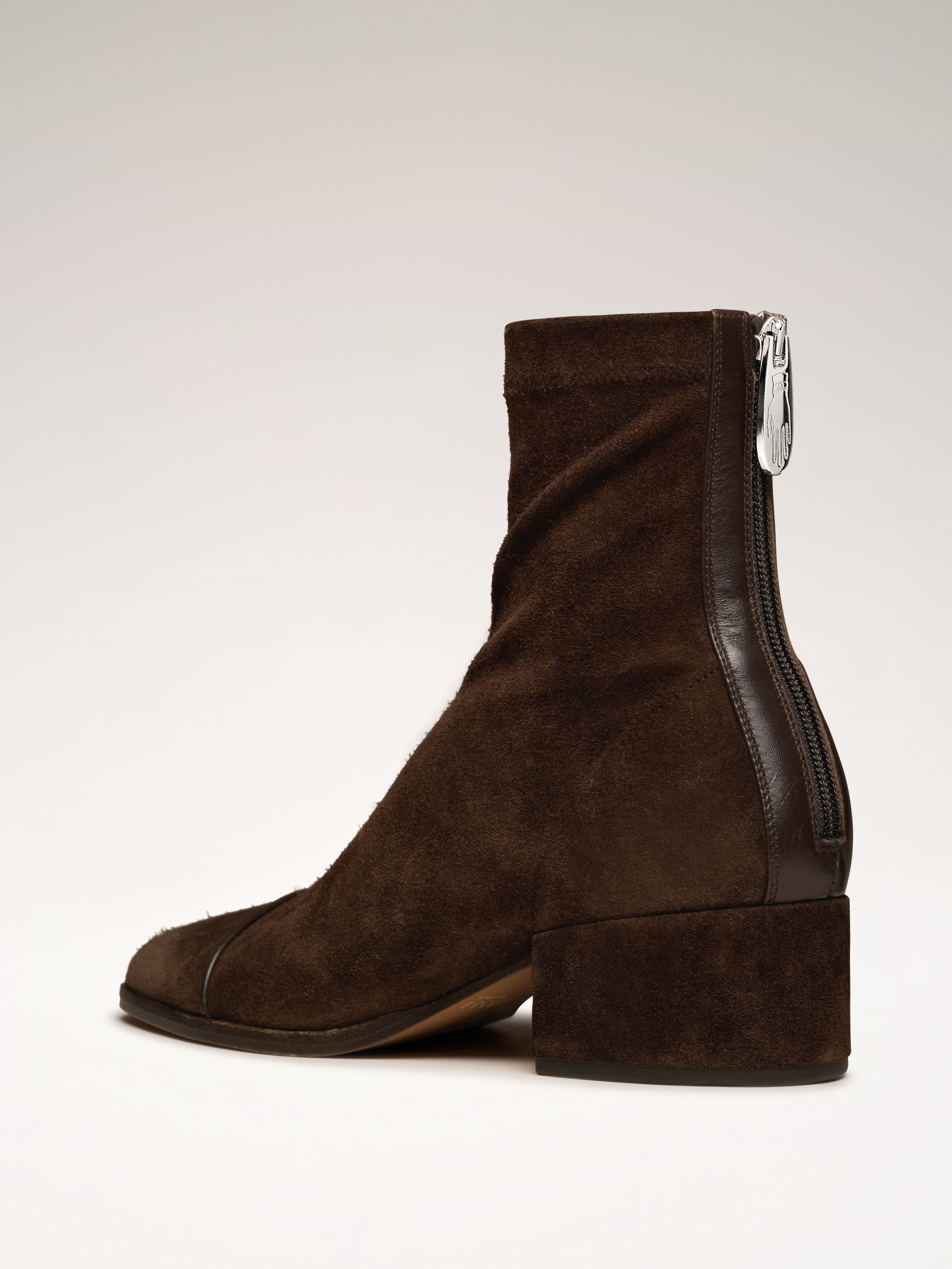 STRADA - Bottines - Suède Brun