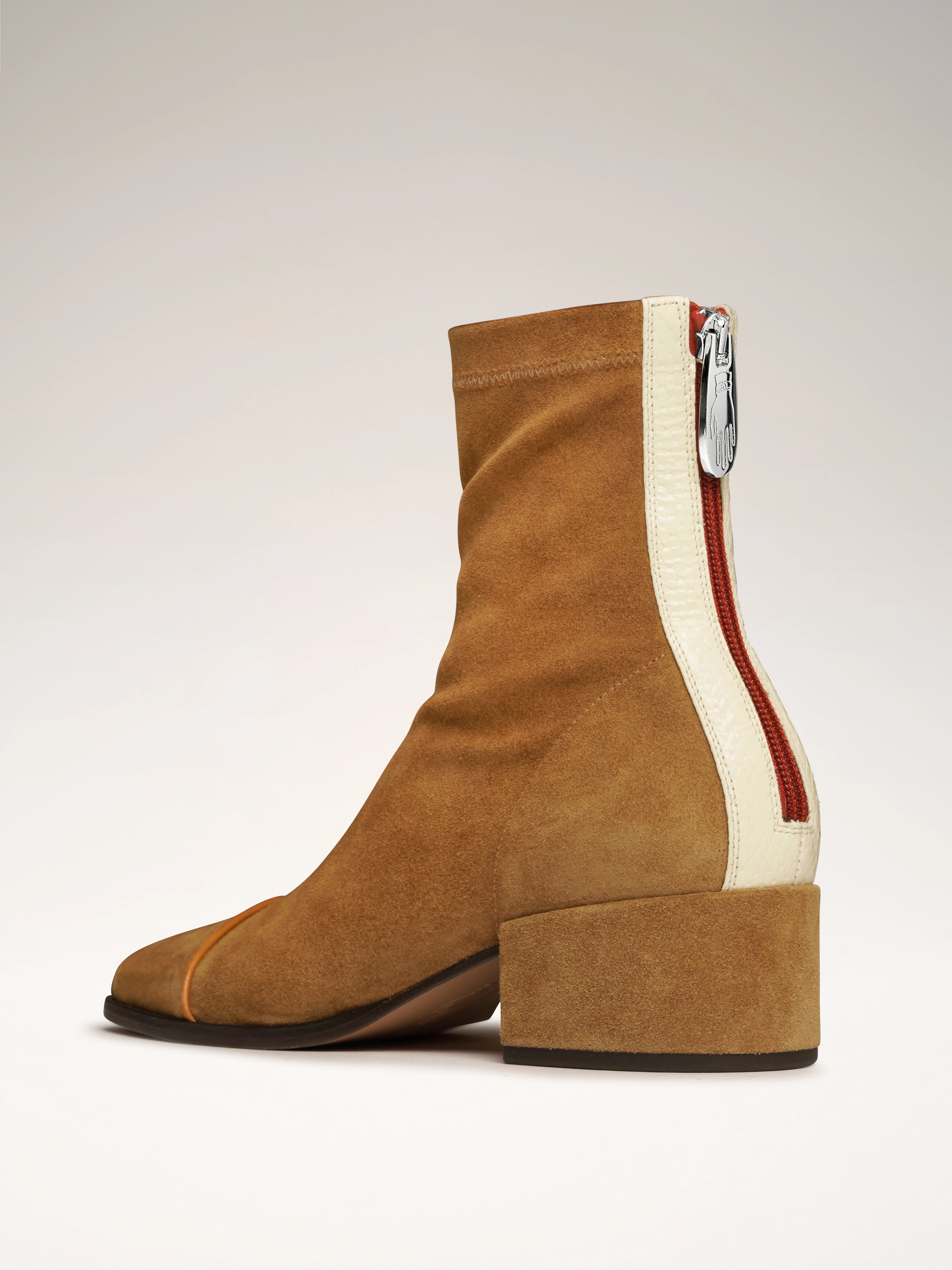STRADA - Bottines - Suède Cognac