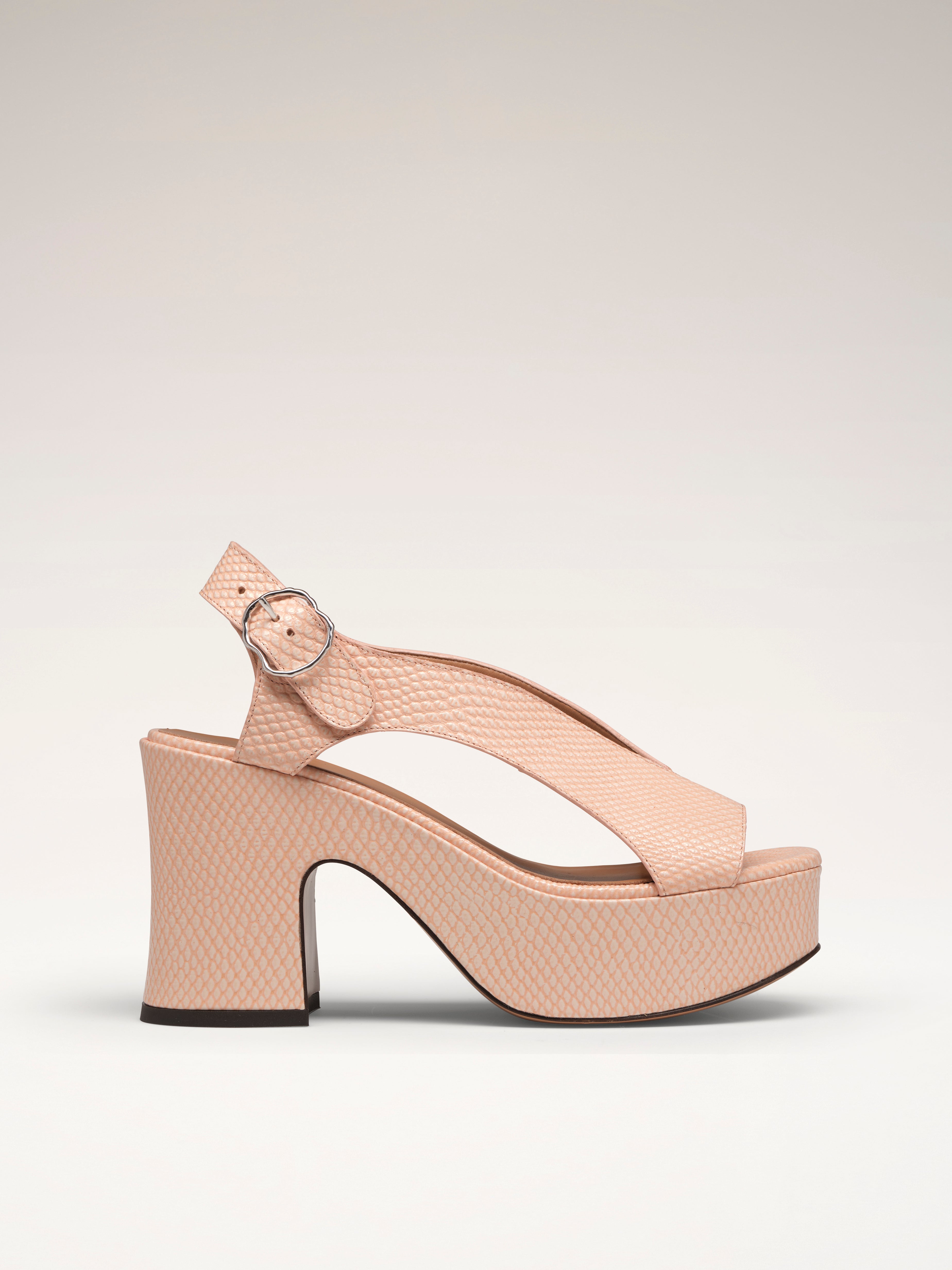 TAXI - Sandals - Embossed Pink