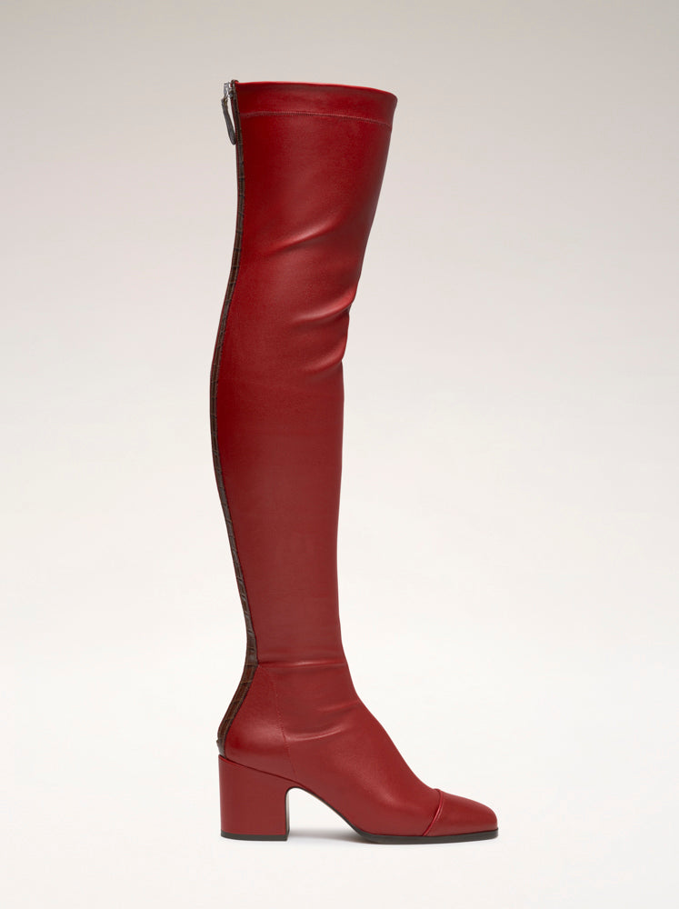 WHISPER - Over the knee boots - Red