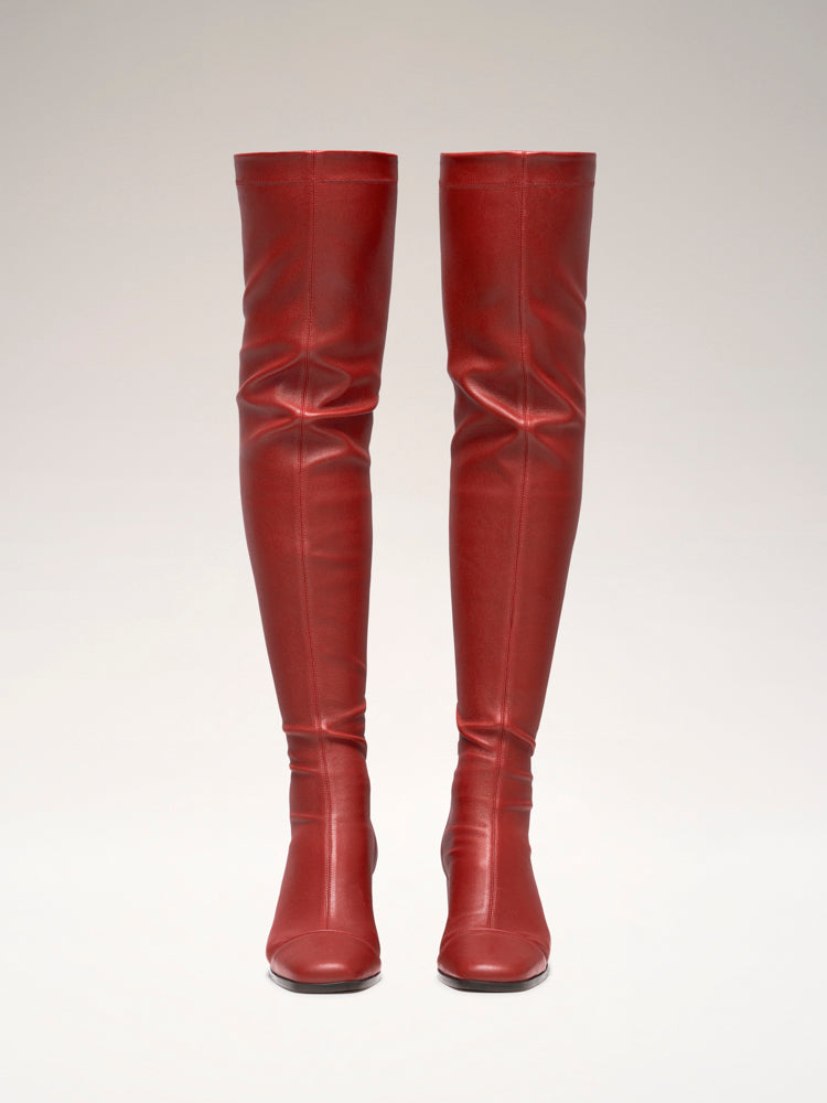 WHISPER - Over the knee boots - Red