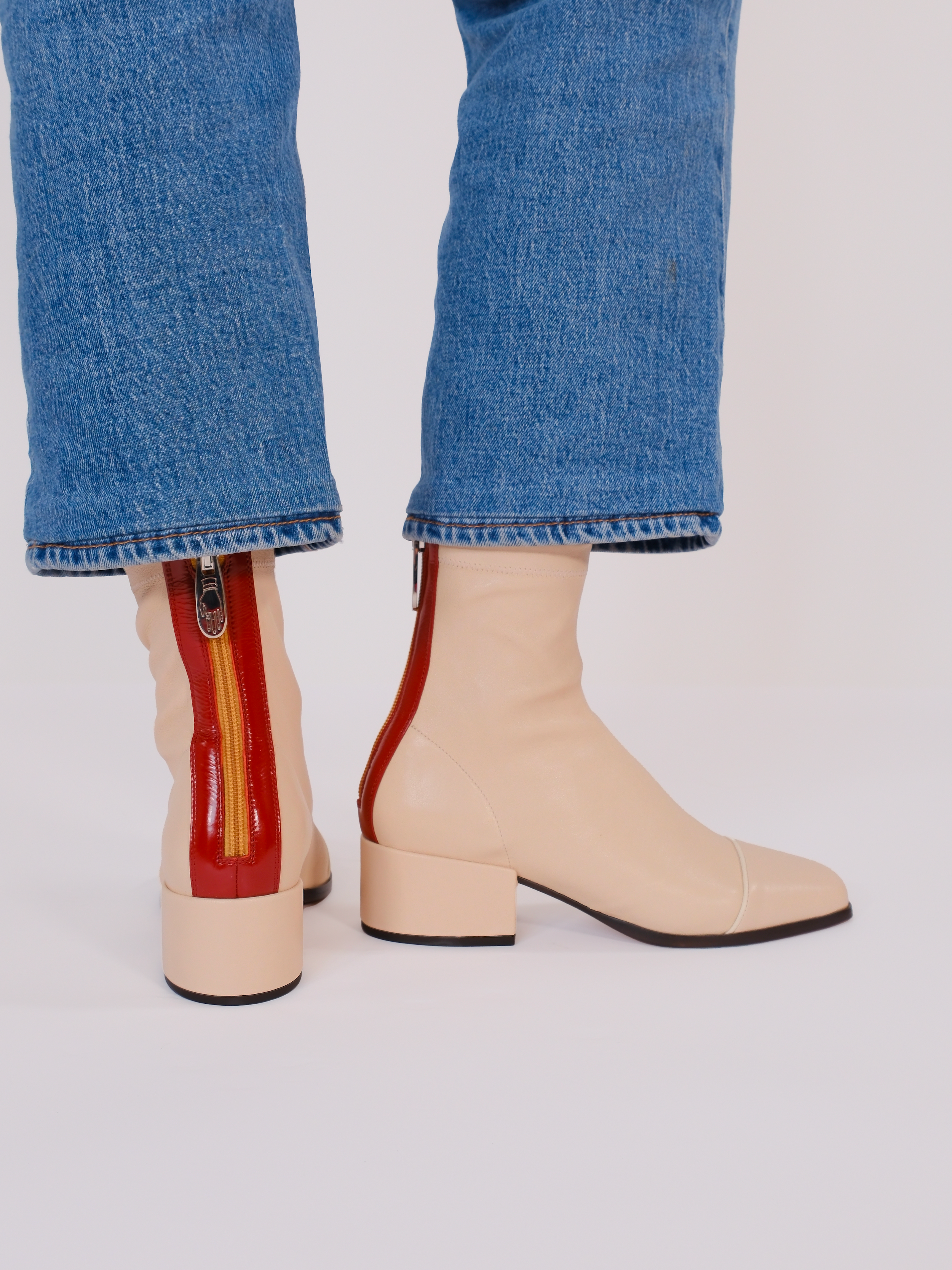 STRADA - Boots - Pompeii White