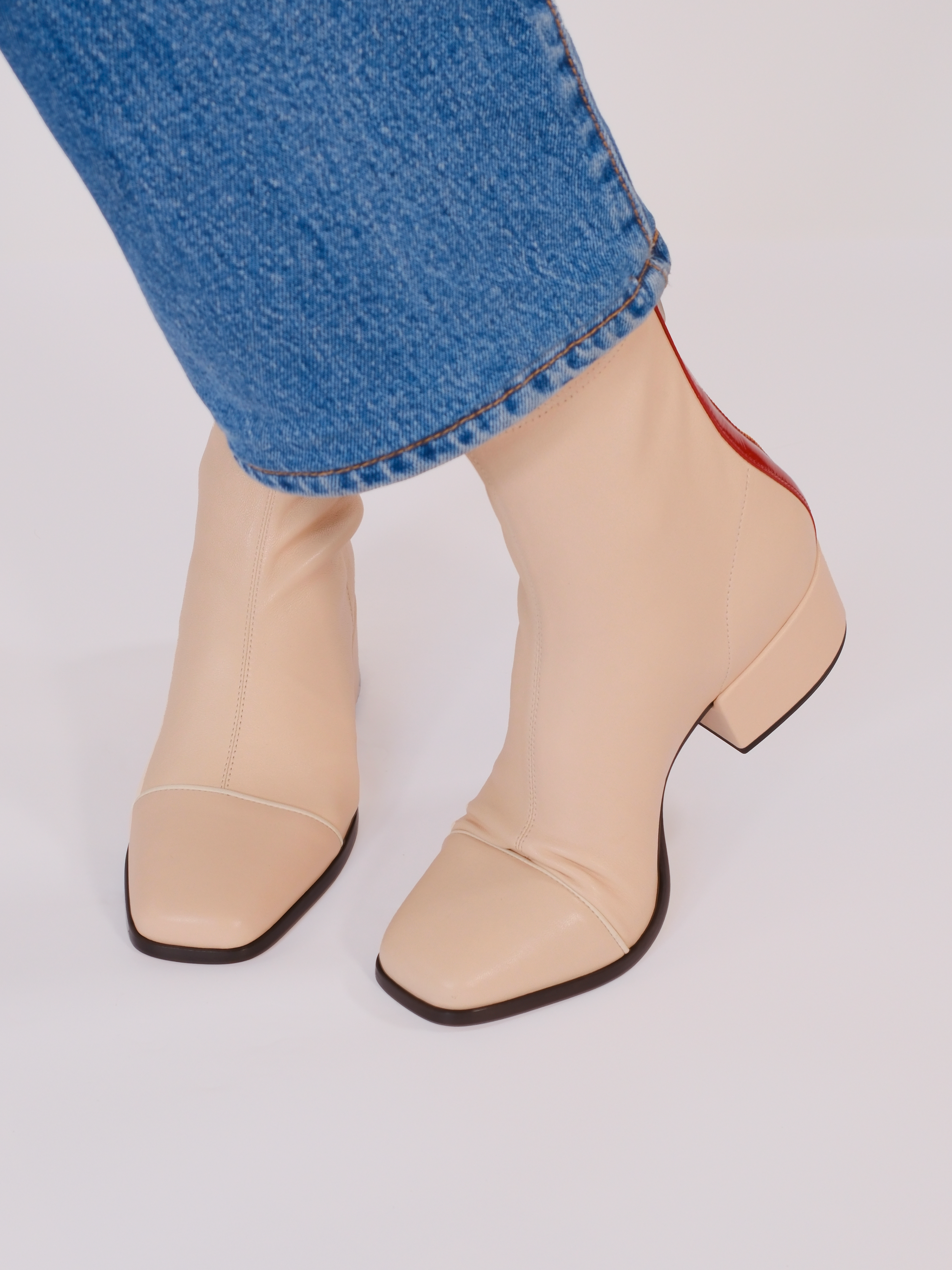 STRADA - Boots - Pompeii White