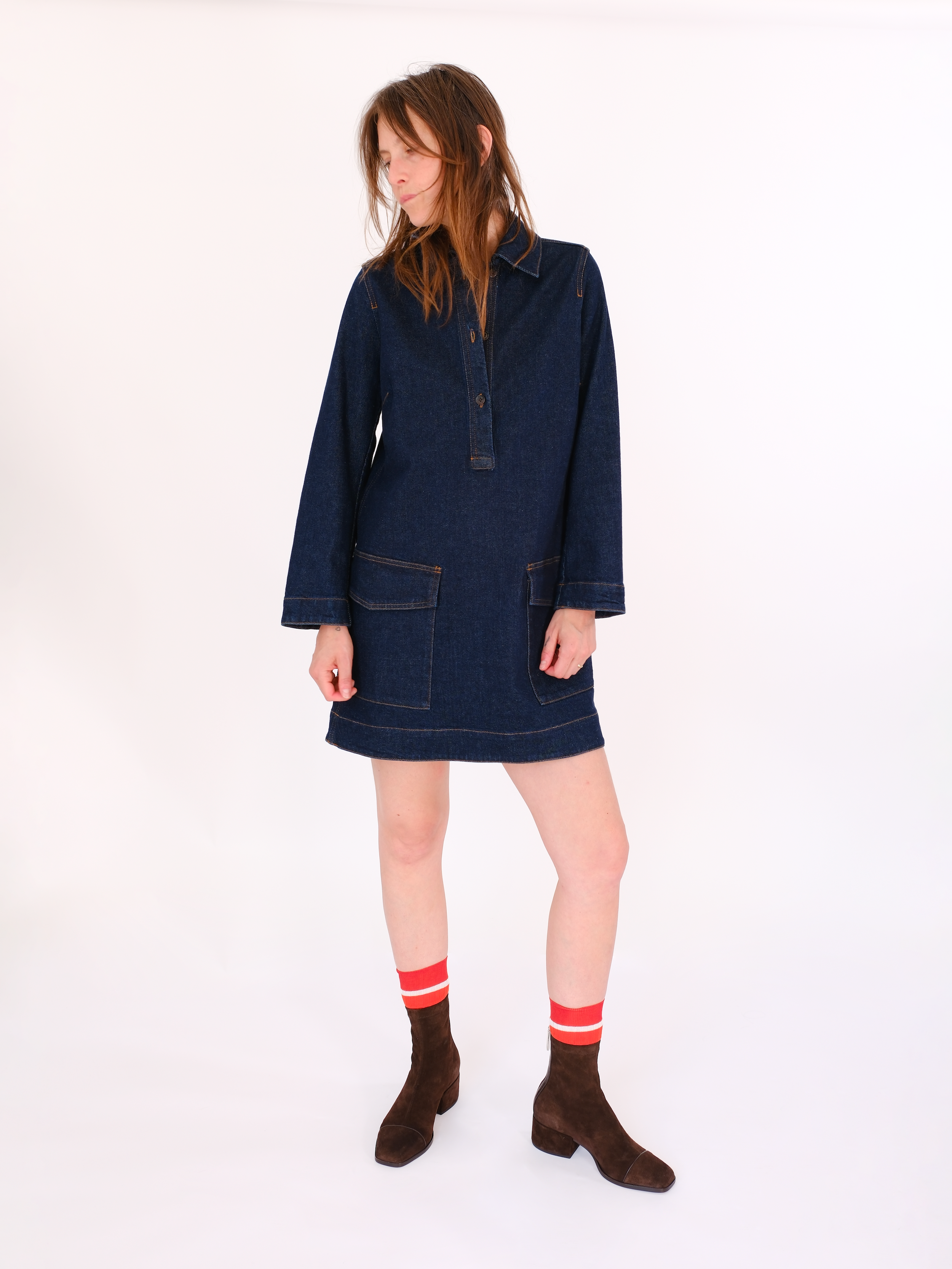 STRADA - Bottines - Suède Brun