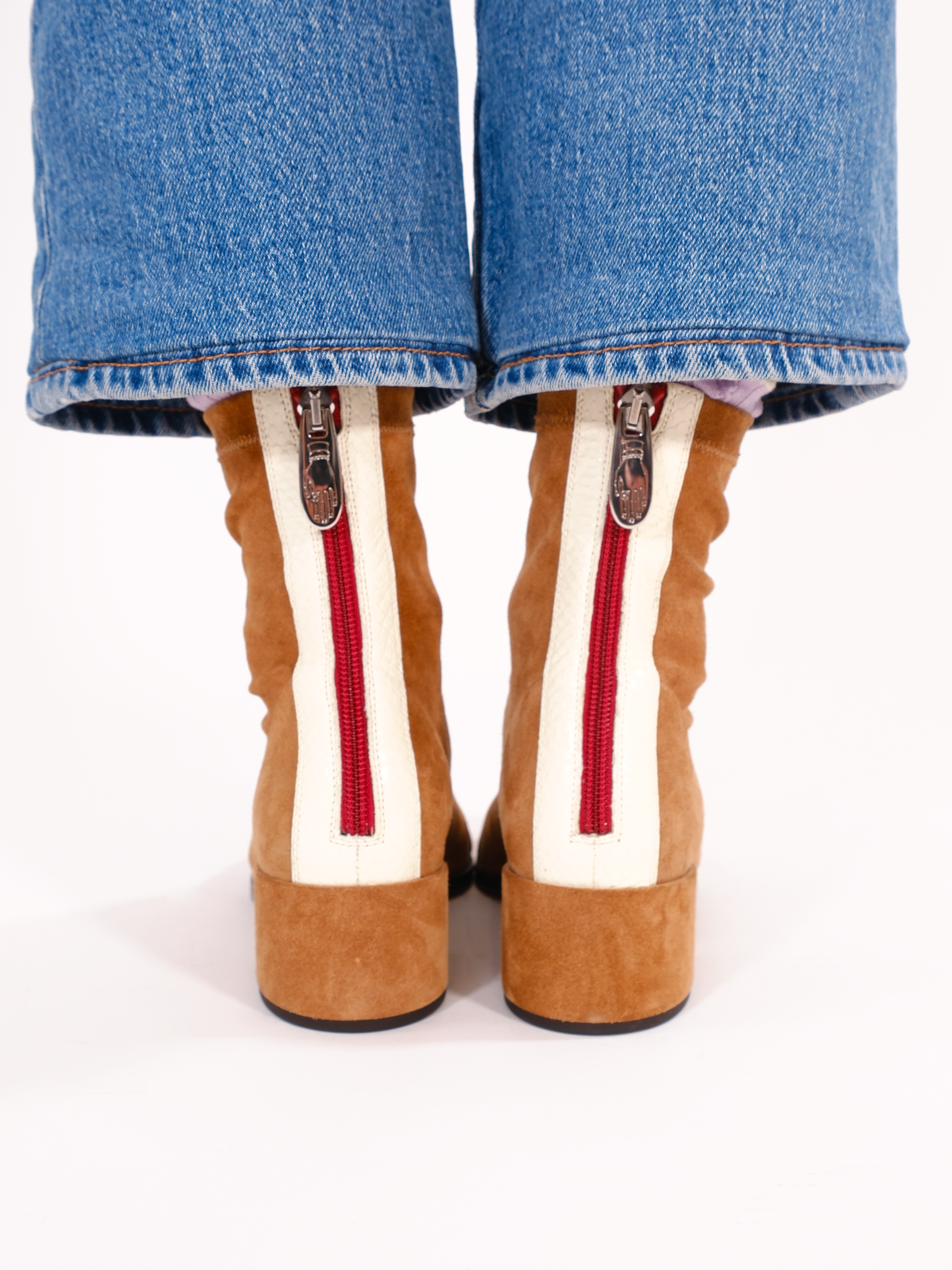 STRADA - Bottines - Suède Cognac