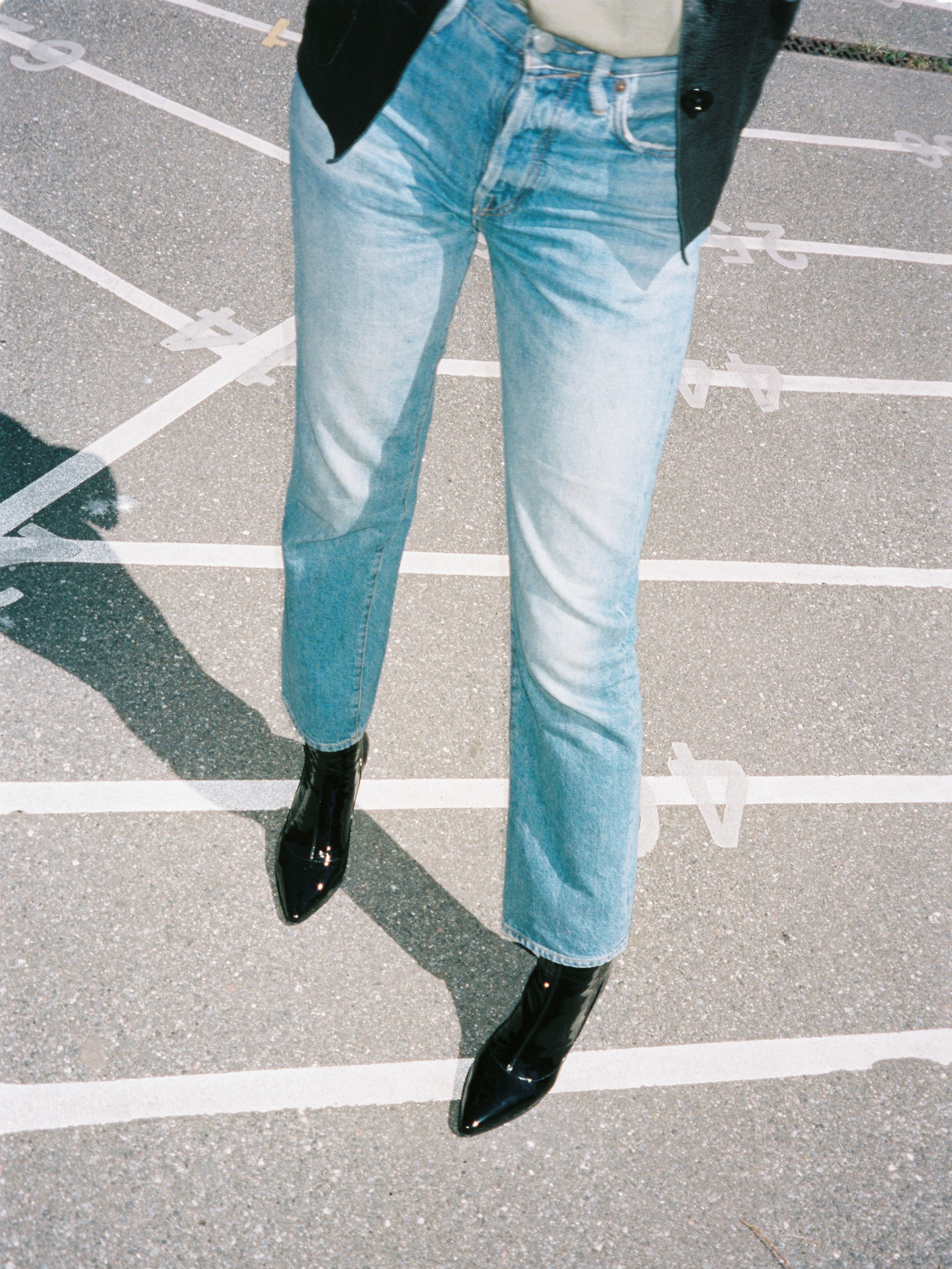 LOOPING - Boots - Patent Stretch Black