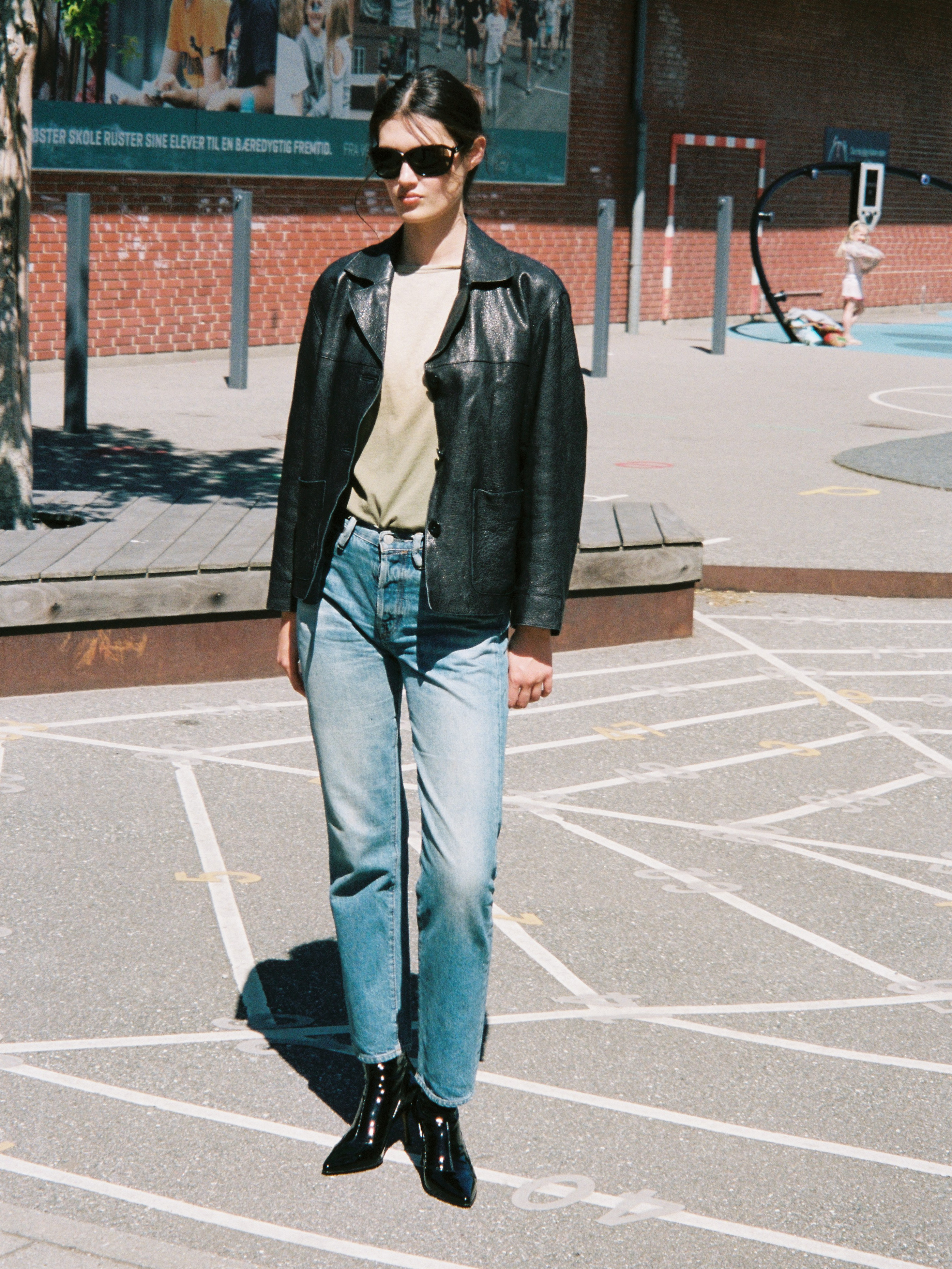 LOOPING - Boots - Patent Stretch Black