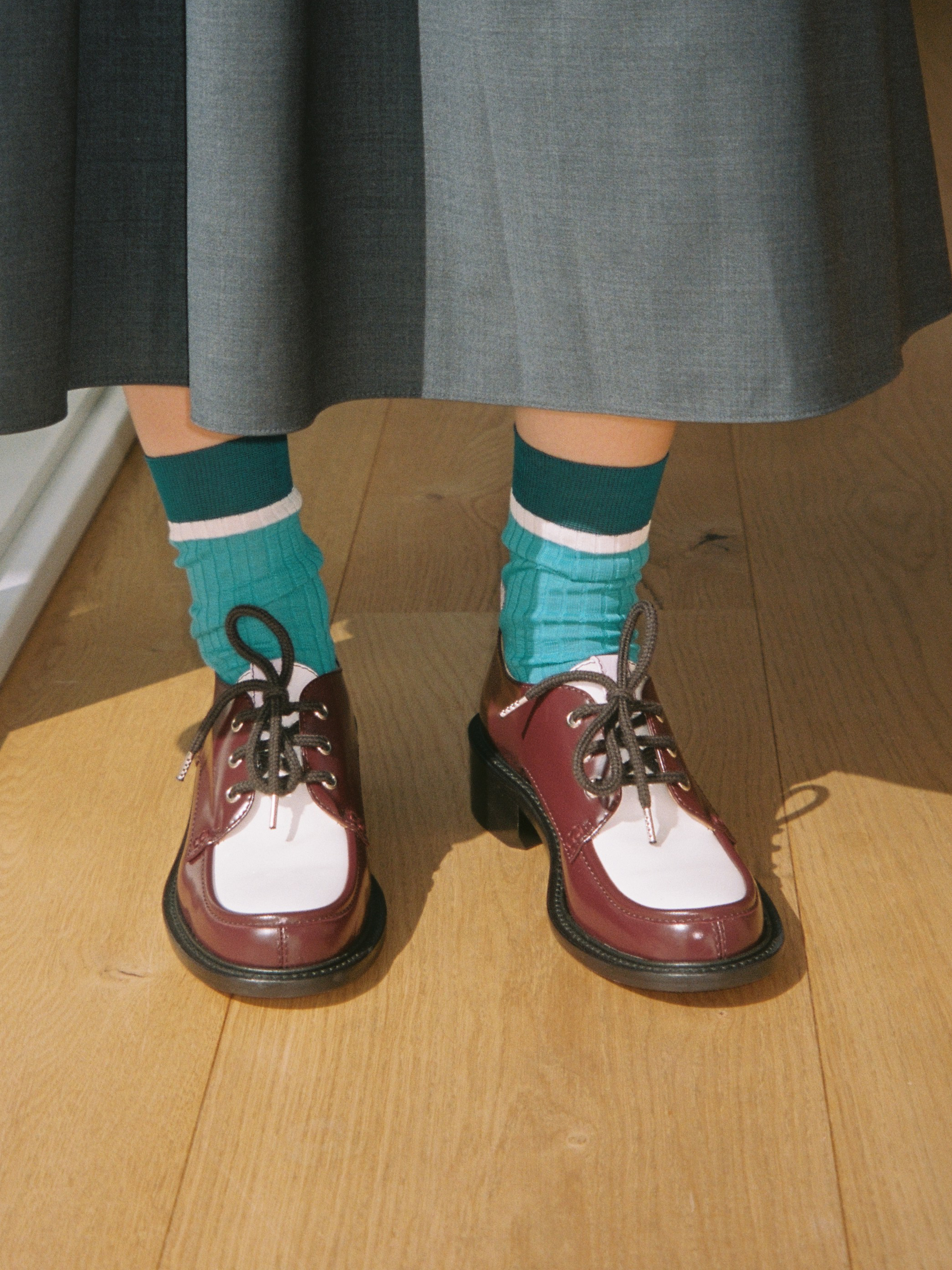 SONICS - Derby - Bicolor Burgundy