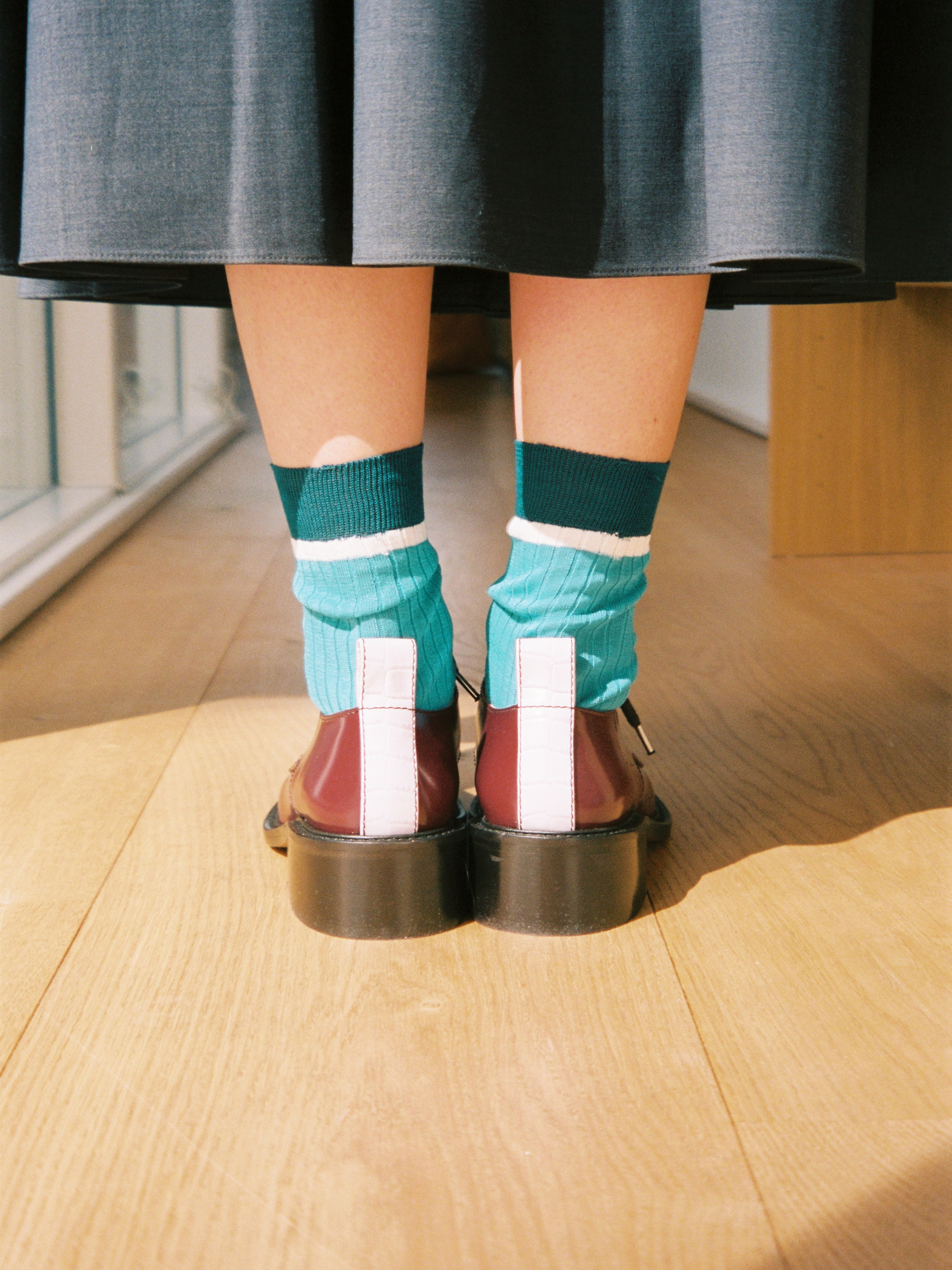 SONICS - Derby - Bicolor Burgundy