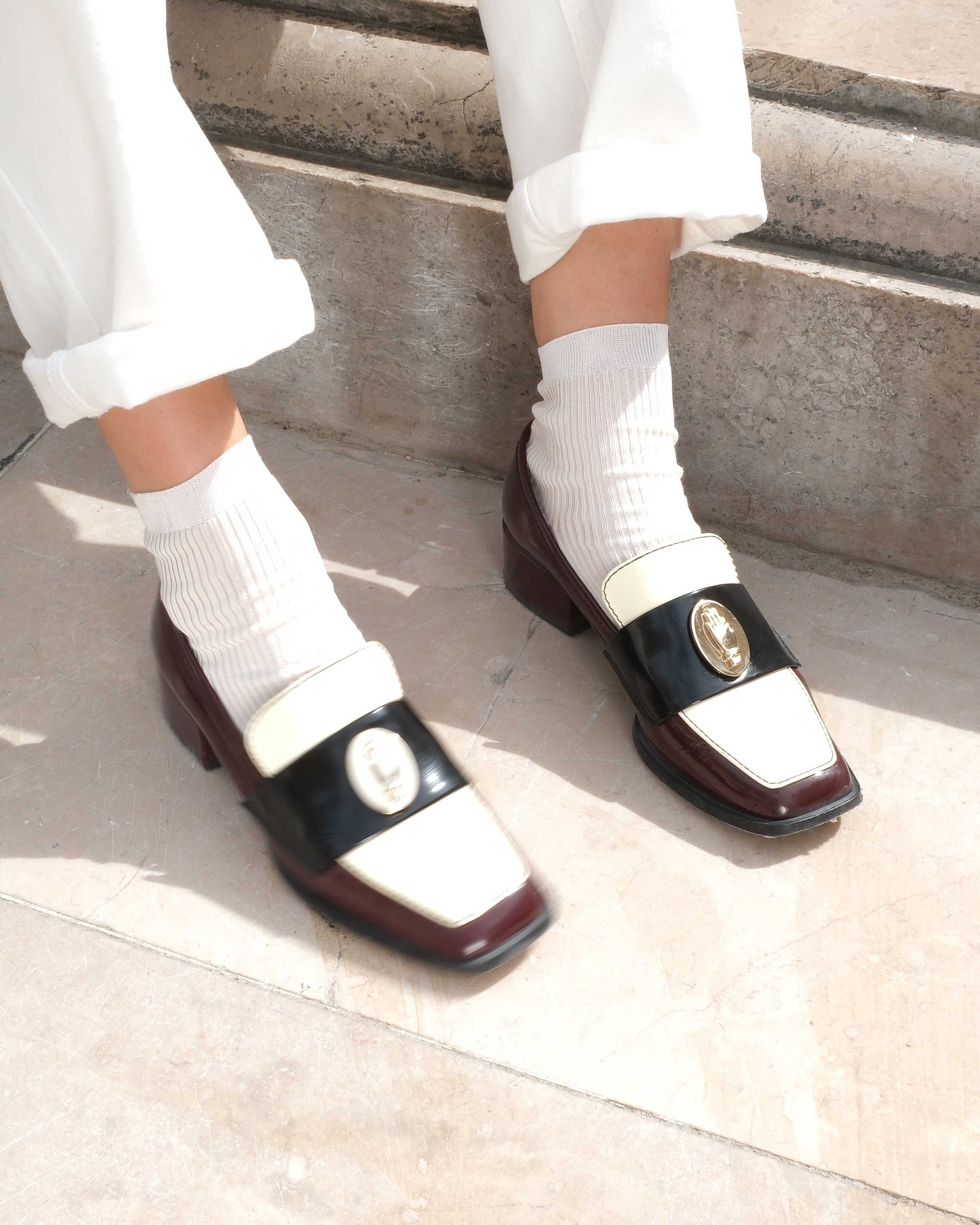 NONO - Moccasins - Burgundy tricolor