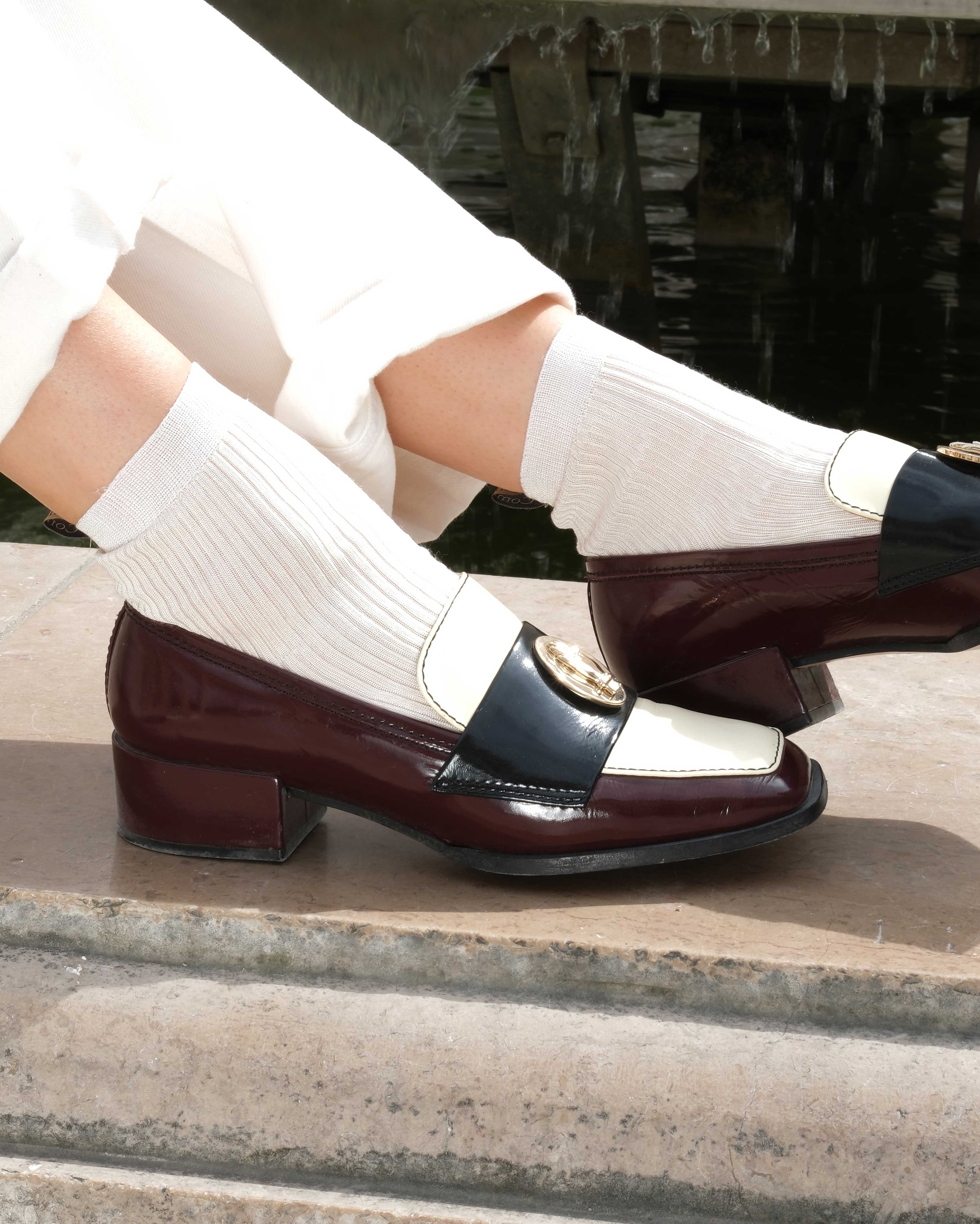 NONO - Moccasins - Burgundy tricolor